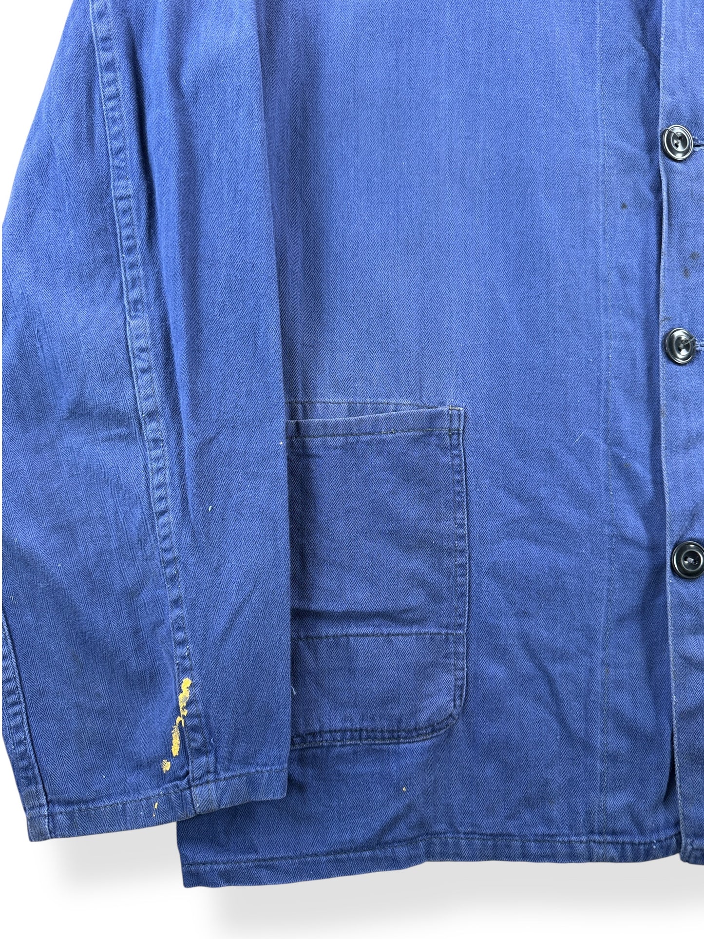 Wear on Vintage Sanfor HBT French Chore Coat SZ L