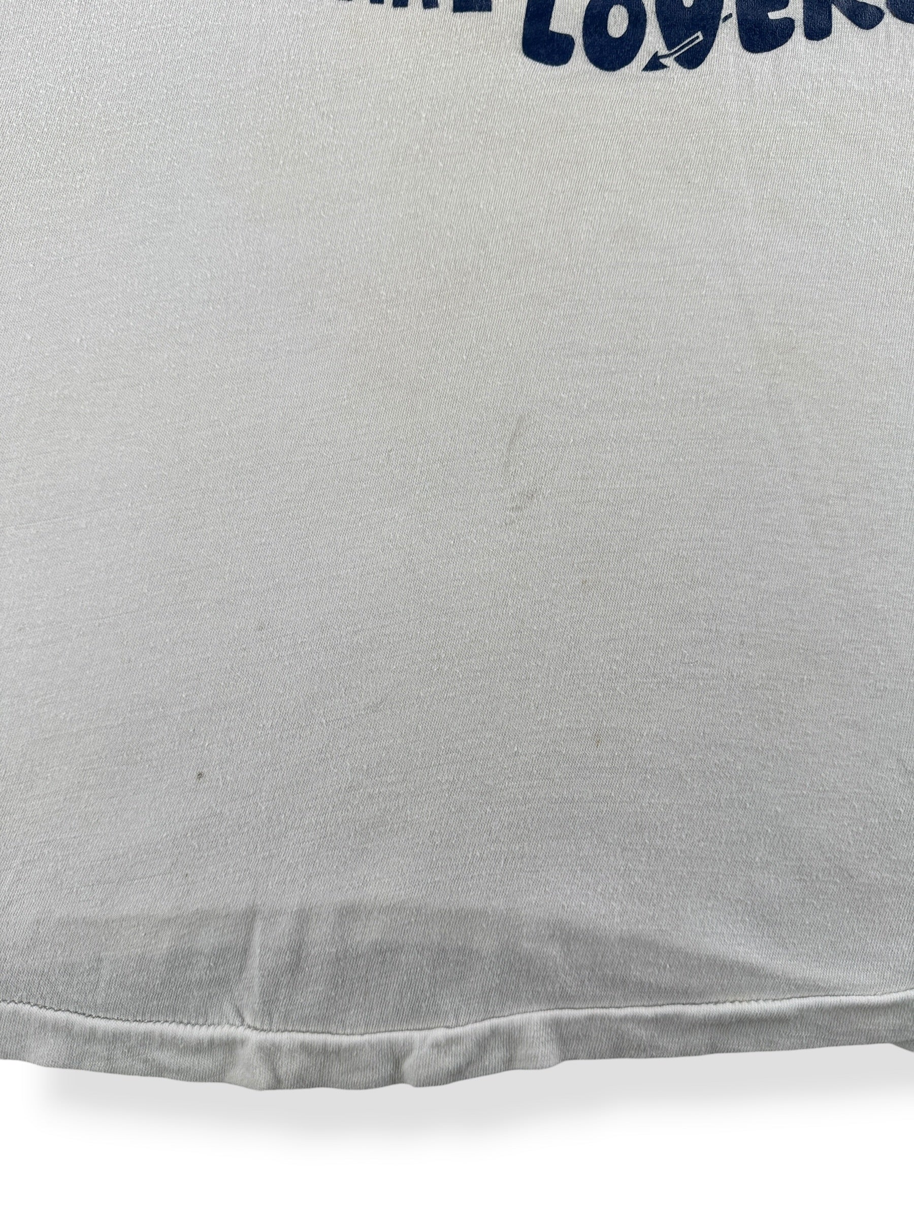 Wear on Vintage Milk Drinkers Make Better Lovers Ringer Tee SZ XL