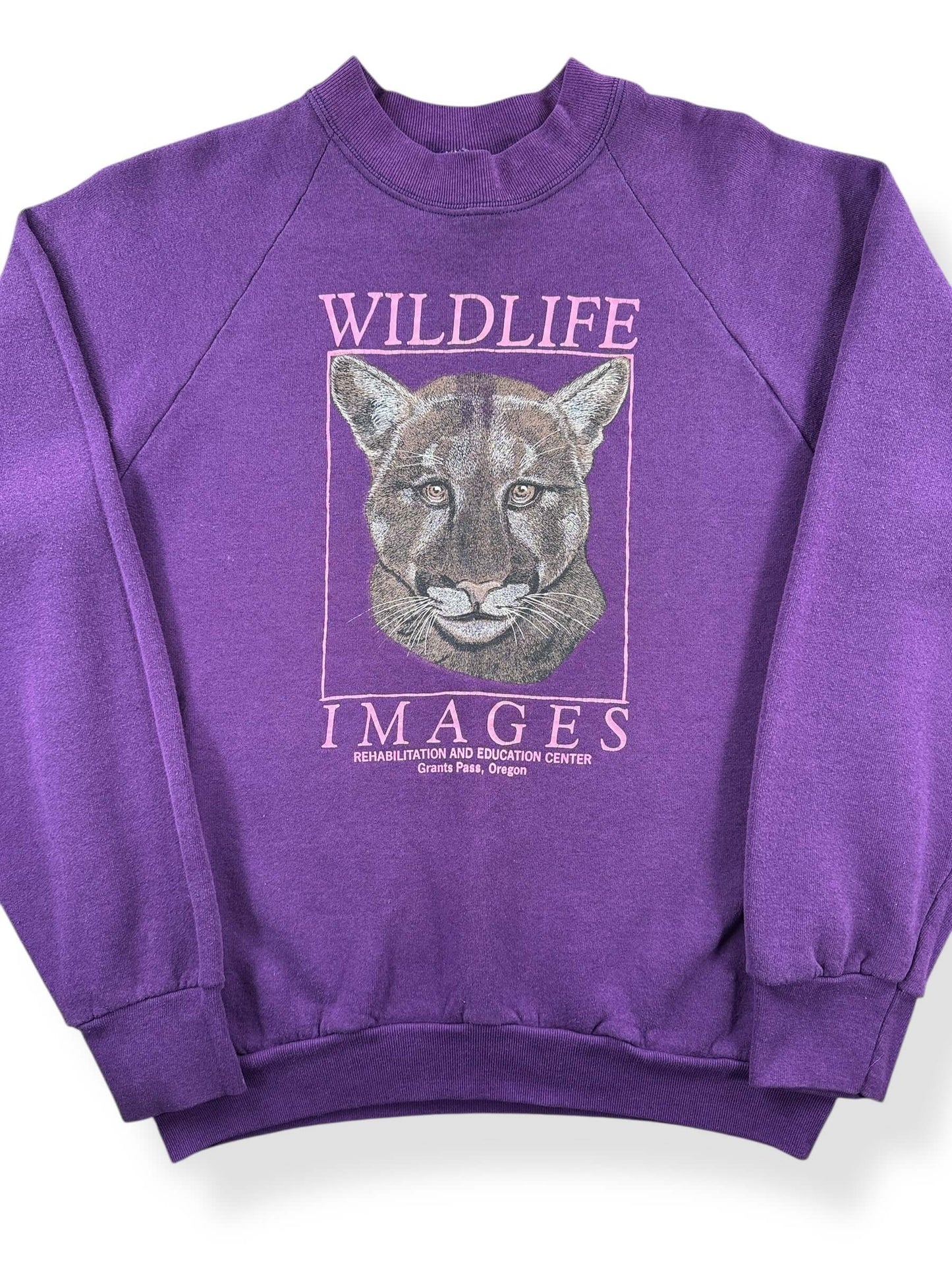 Vintage Purple Mountain Lion Crewneck SZ L (Fits M)
