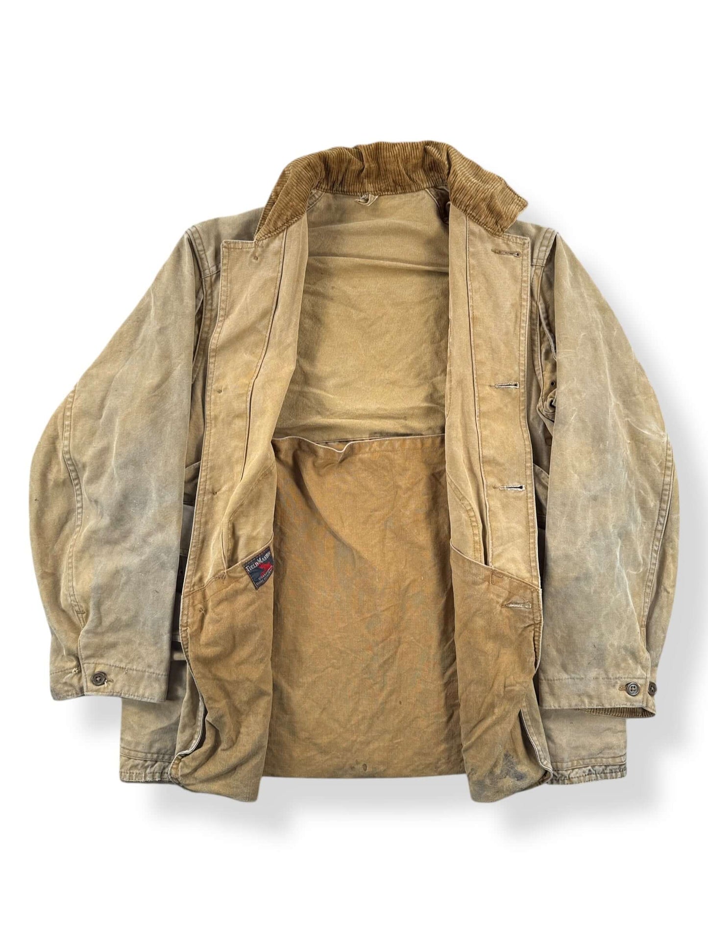 Inside of Vintage Sears Field Master Hunting Jacket SZ L