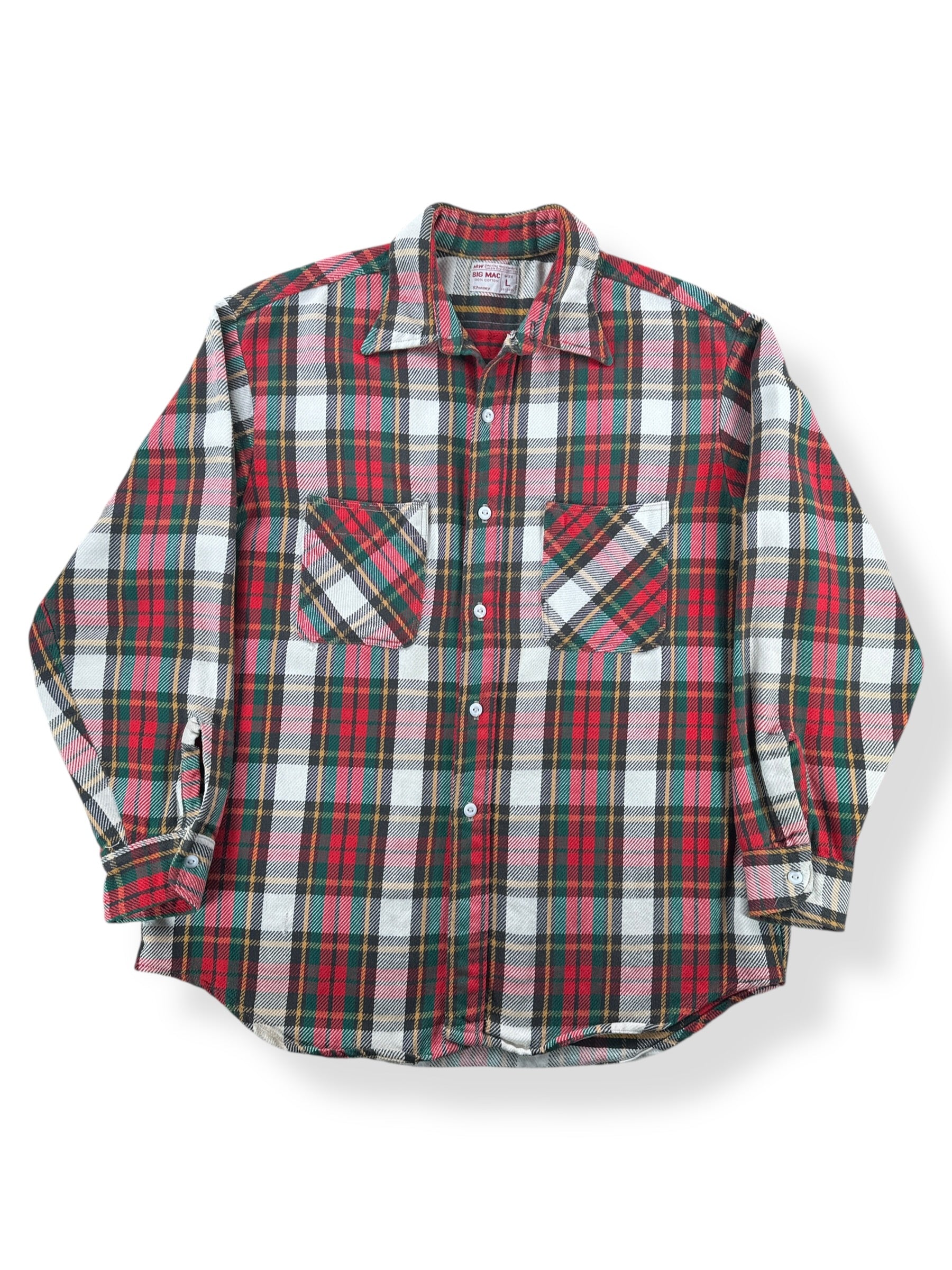 Front of Vintage 70s Big Mac Flannel SZ L
