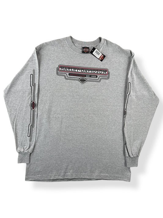 Front of Vintage Deadstock 2001 Harley Chaddsford PA LS Tee SZ XL