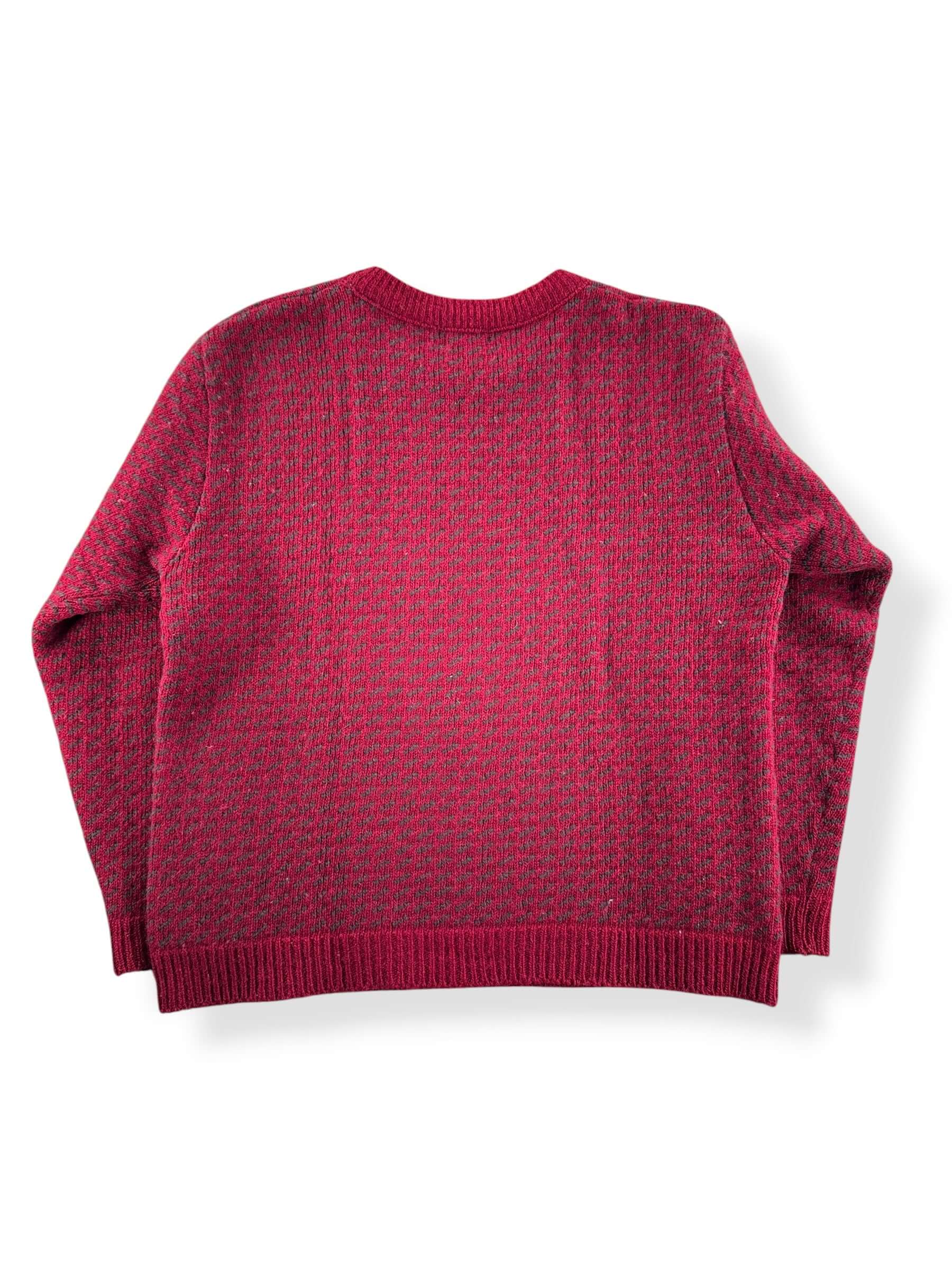 Back of Vintage L.L. Bean Nordic Wool and Rayon Birdseye Sweater SZ M