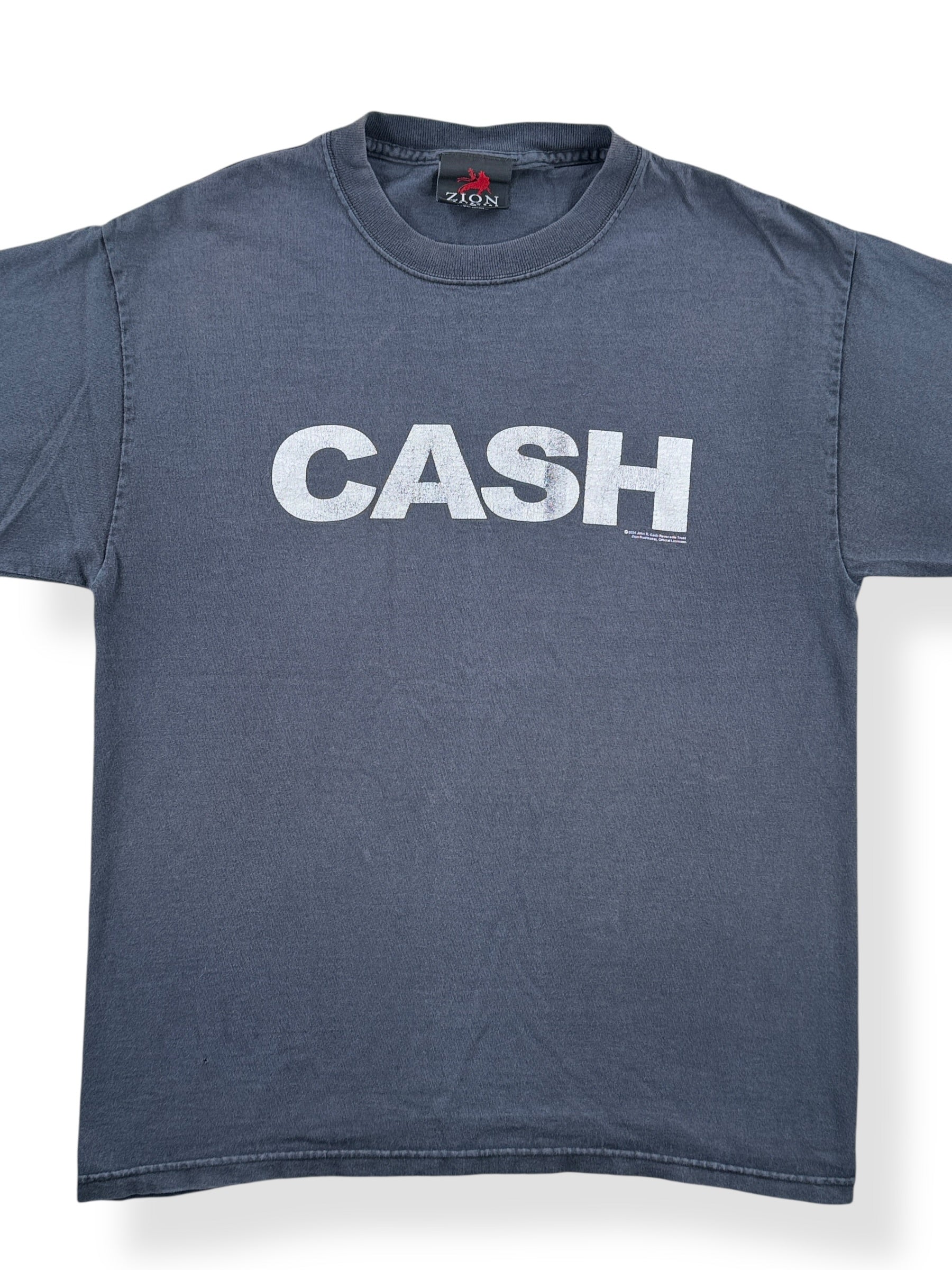 Front Close Up of Vintage 2004 Johnny Cash Tee SZ M