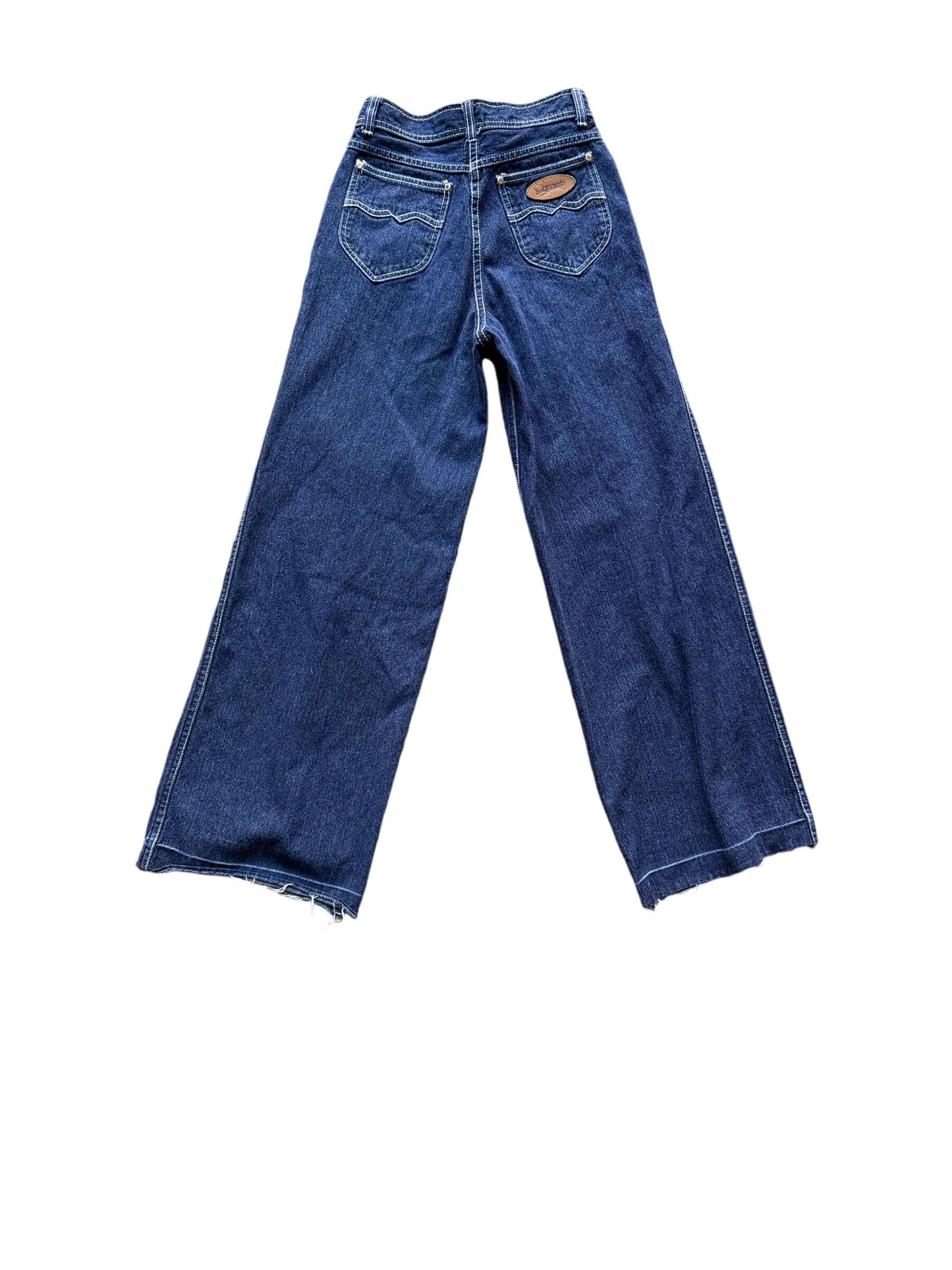 Full back view of Vintage 70s Desperado Wide Leg Jeans W28