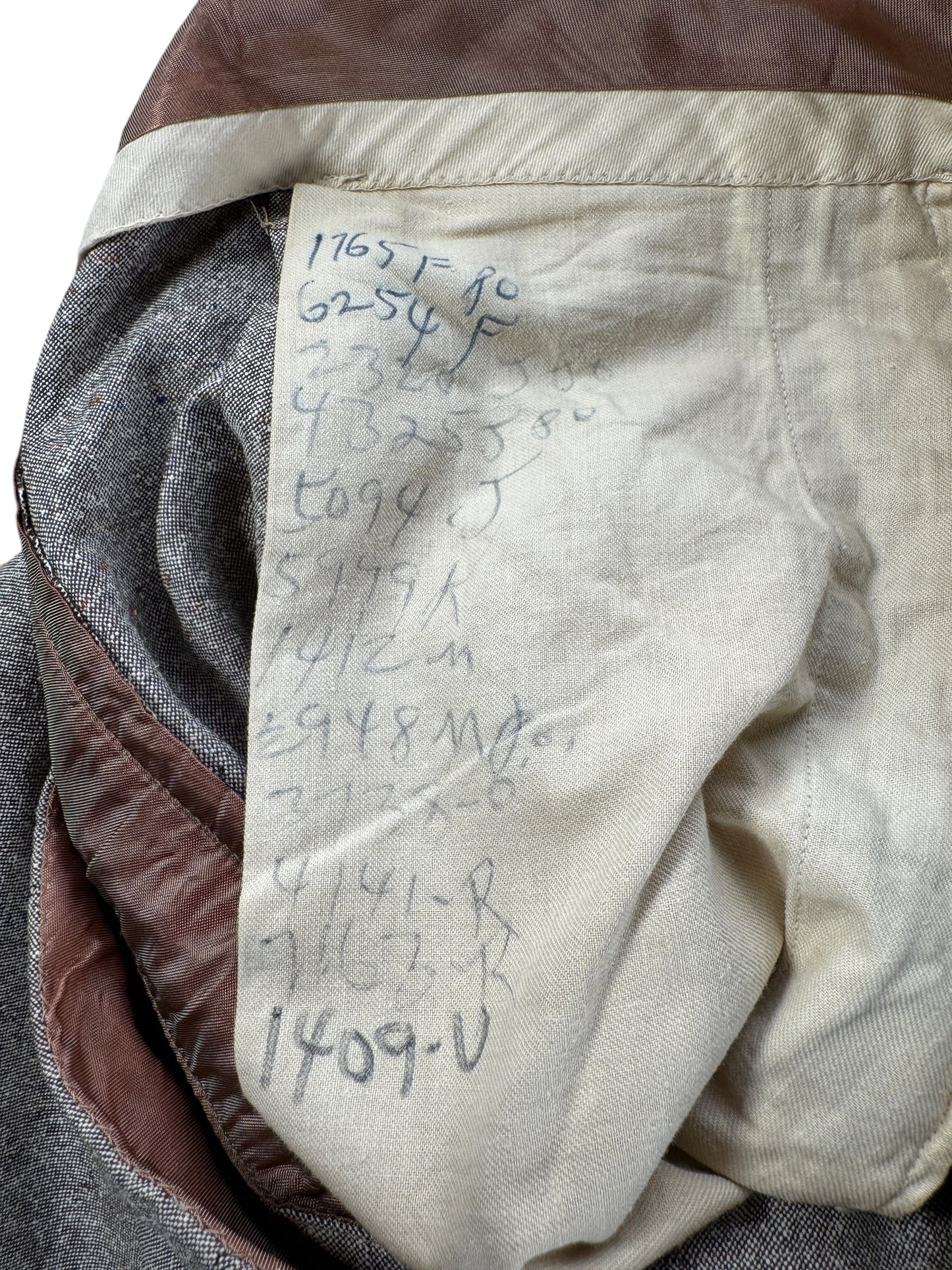Tailor Notes on Vintage Flecked Wool Rayon Drop Loop Trousers W34