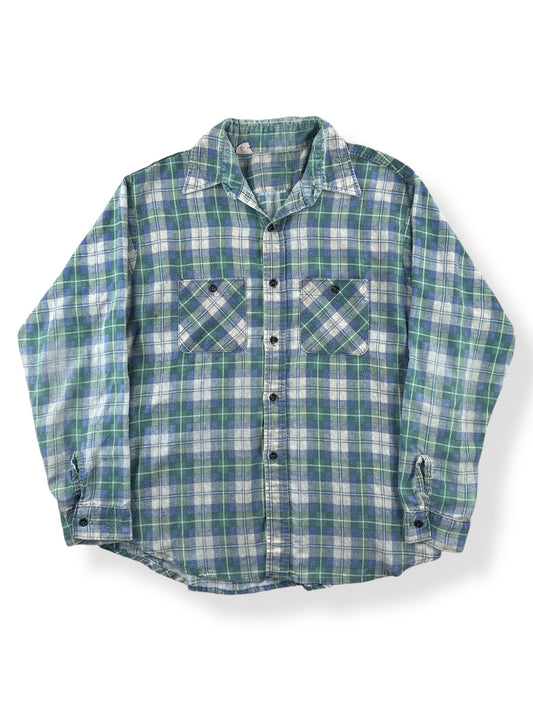 Front of Vintage Printed Flannel SZ L AS IS