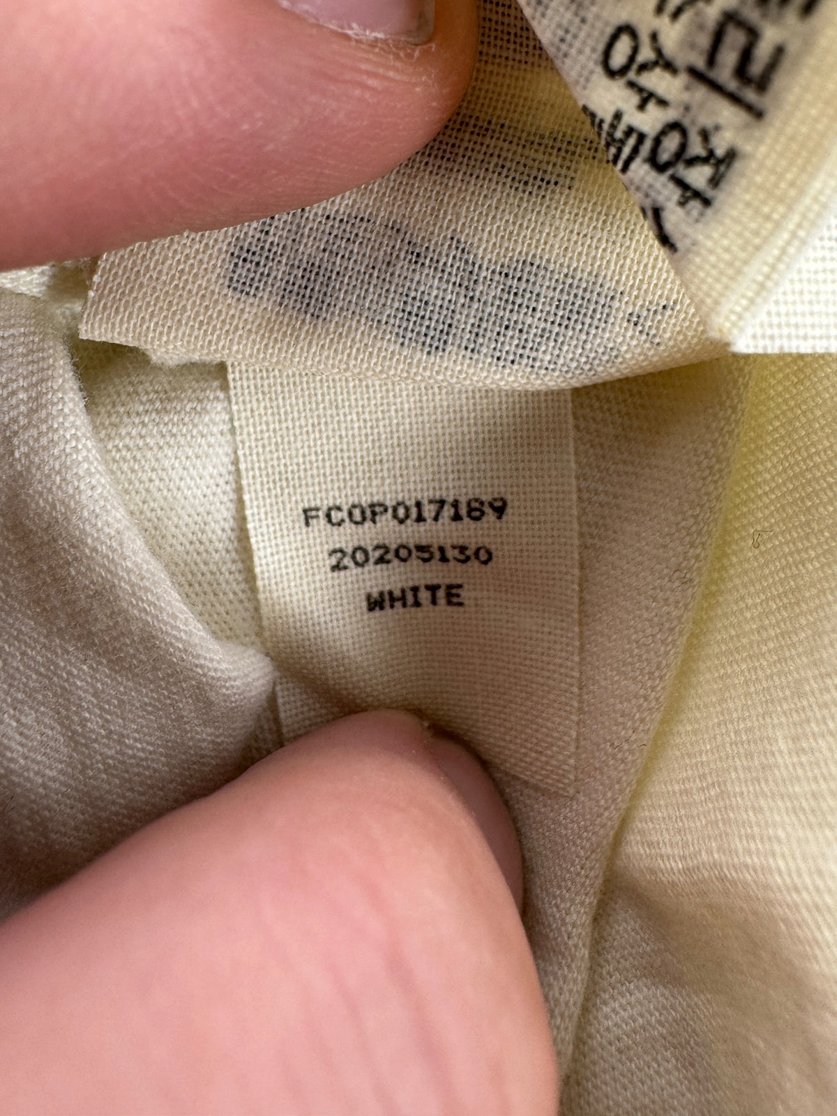 Care tag on Filson Modest Mouse Tee SZ M