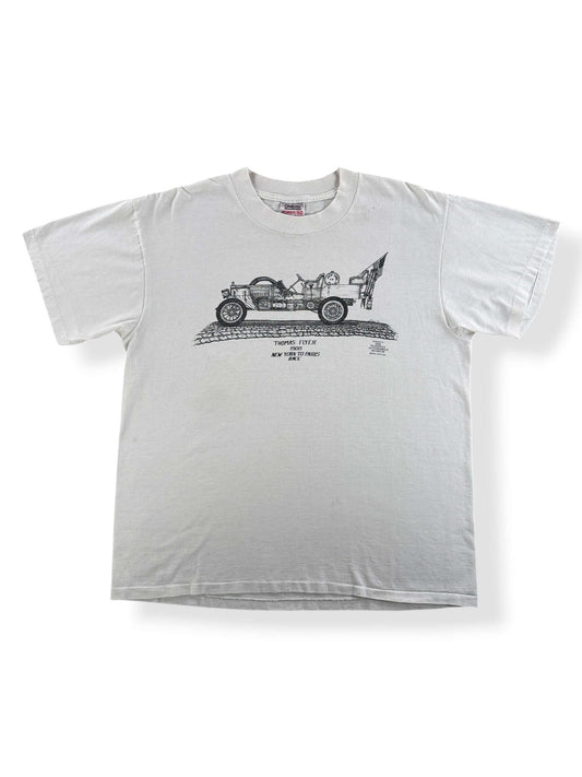 Front of Vintage Thomas Flyer New York To Paris Tee SZ XL (Fits L)