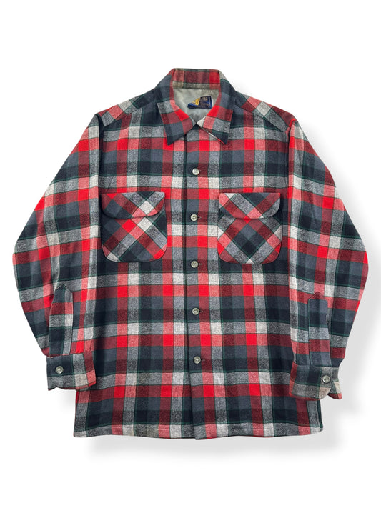 Front of Vintage Pendleton Plaid Board Shirt SZ S