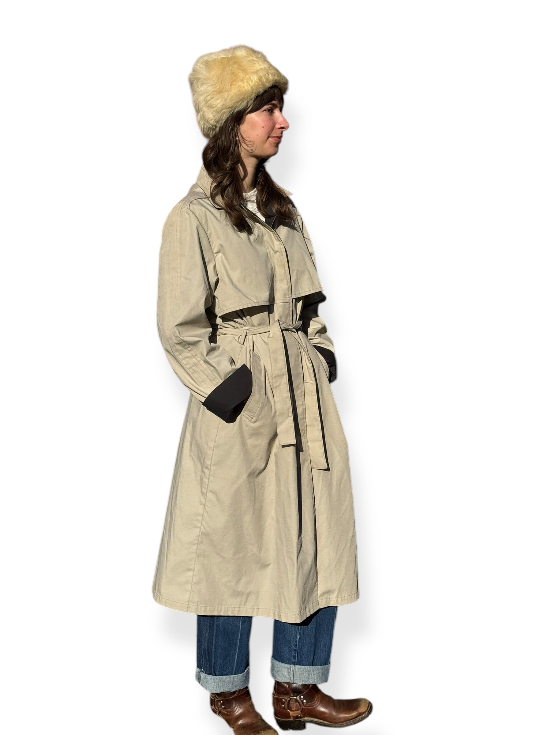 Side view of 1970s London Fog Trench L