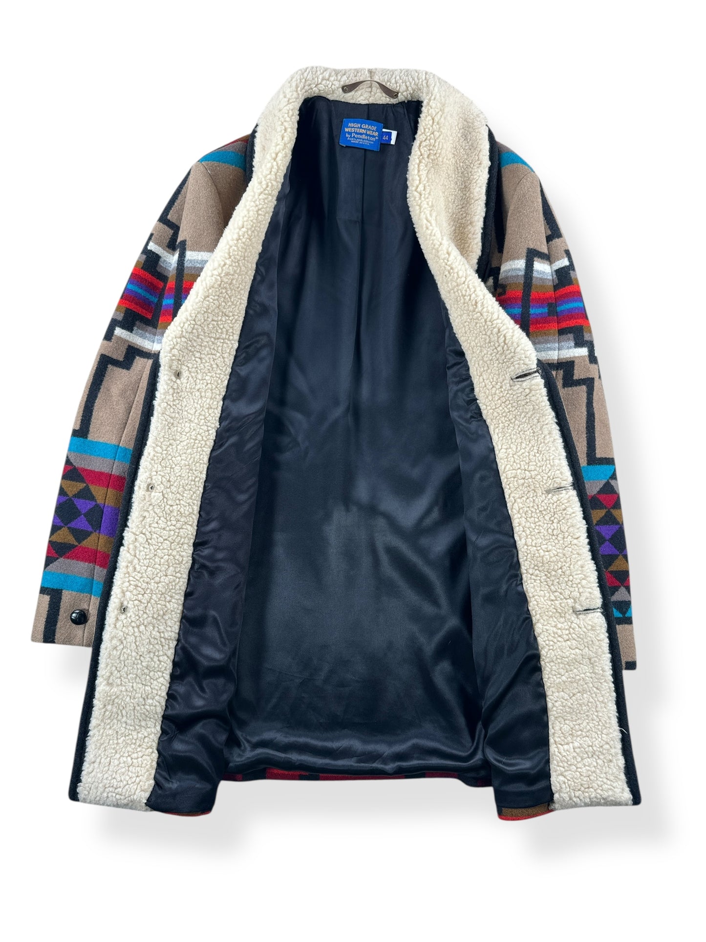 Inside of Vintage Pendleton Western Wear Rancher Jacket SZ 44