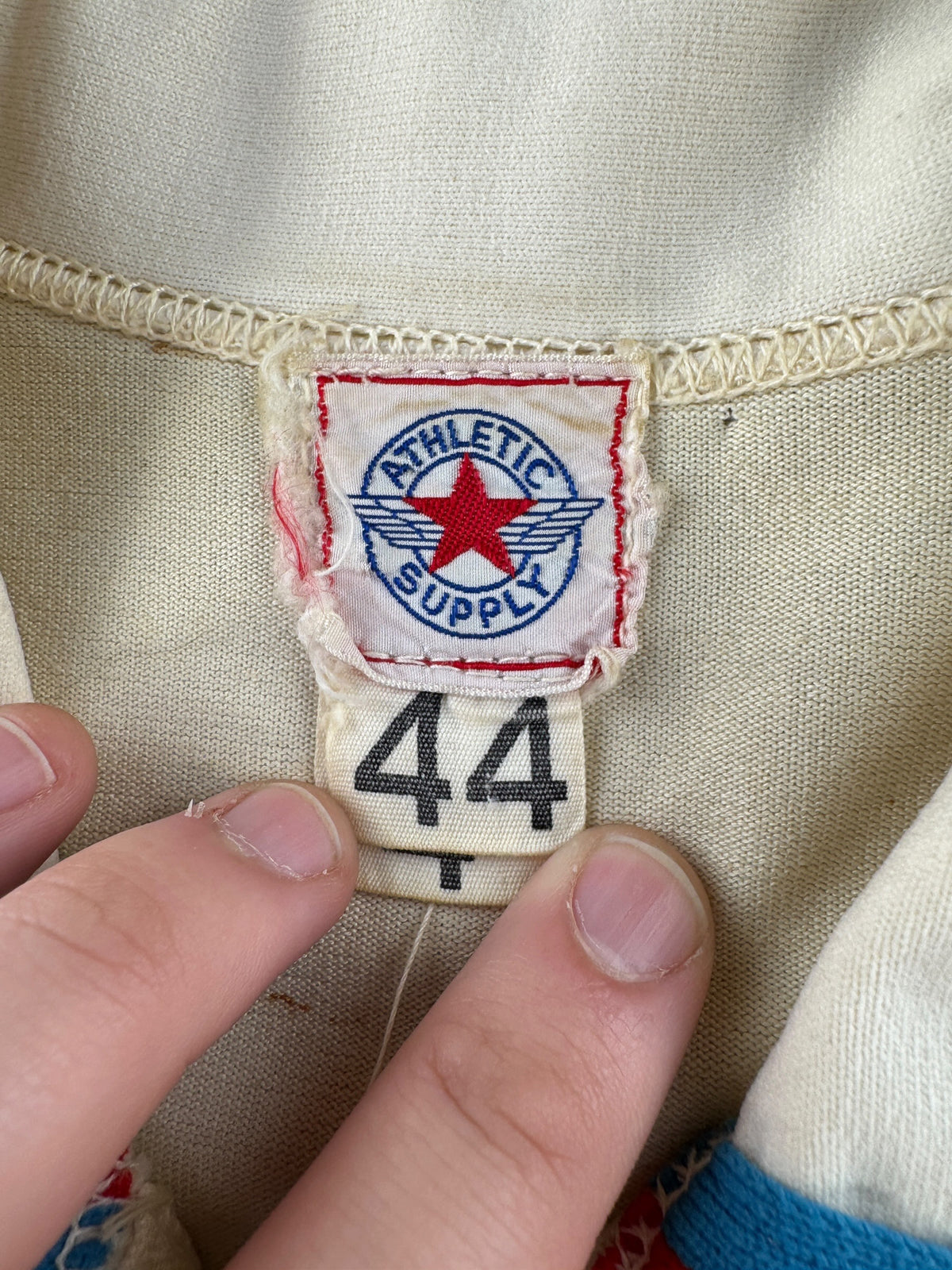 Tags on Vintage Athletic Supply Sealth Jersey SZ 44