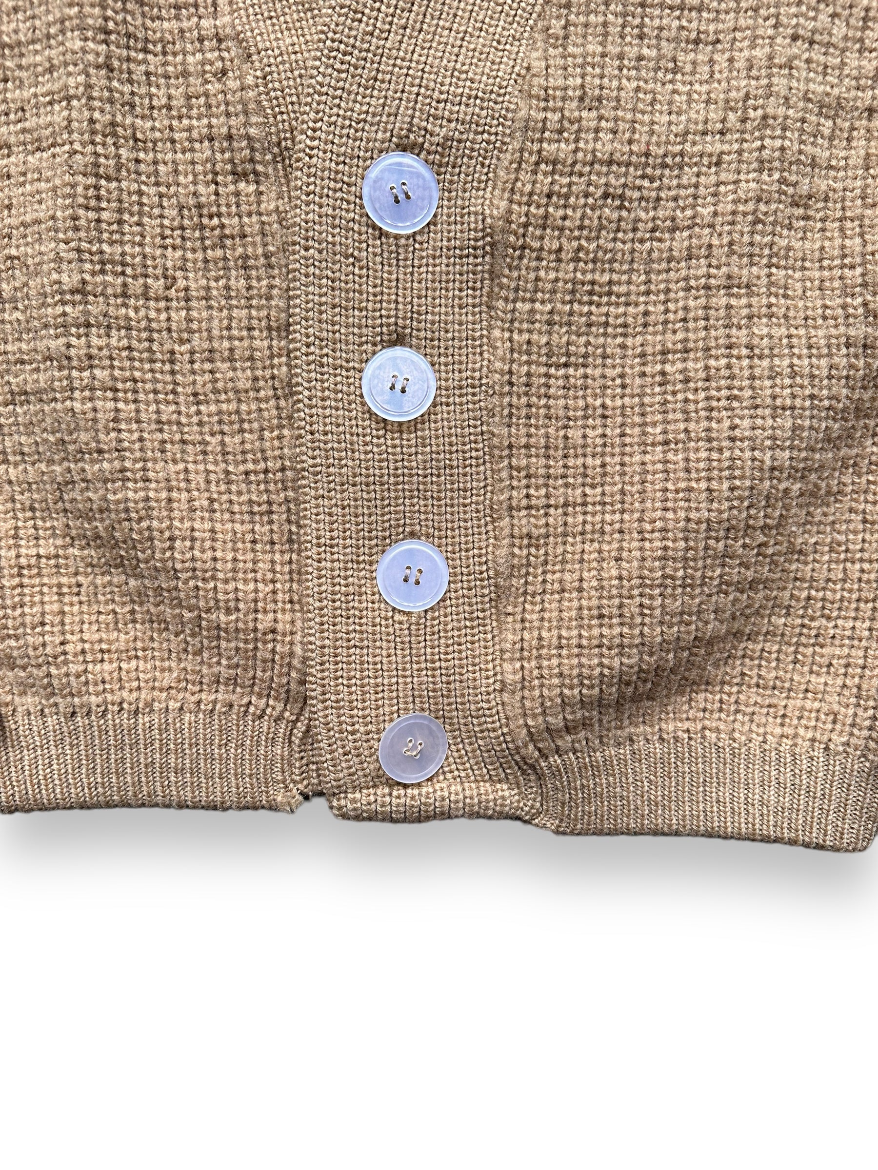 Buttons on Vintage Kennedys Wool Sweater SZ L | Vintage Cardigan Sweaters Seattle | Barn Owl Vintage Seattle