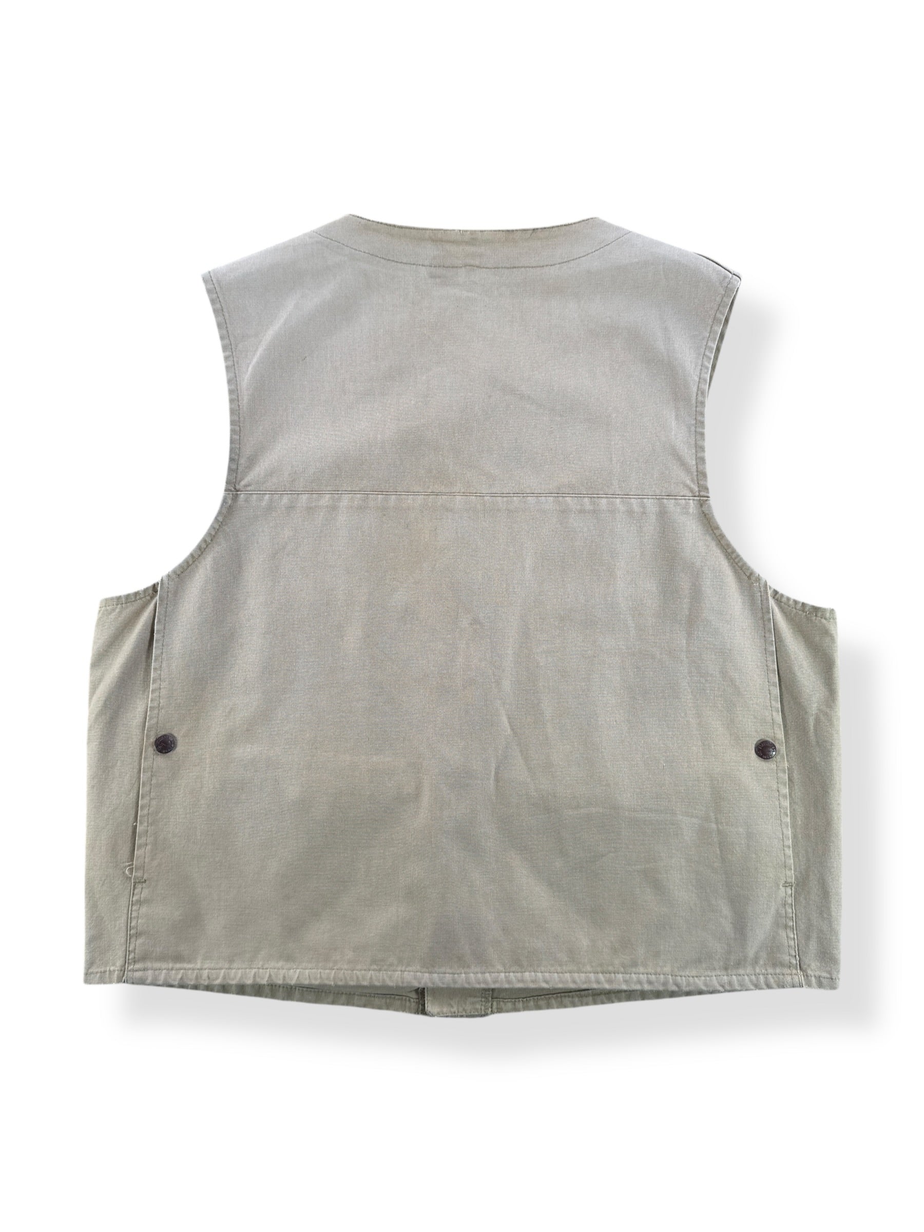 Back of Vintage Filson Style 8 Dry Tin Vest SZ 44