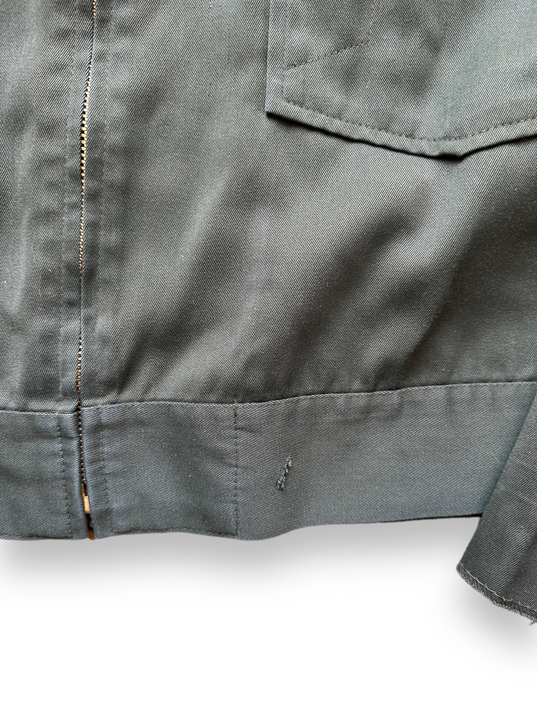 Small Scuff on Waistband of Vintage Day's Gas Station Jacket SZ 48 | Vintage Workwear Jacket Seattle | Seattle Vintage Clothing