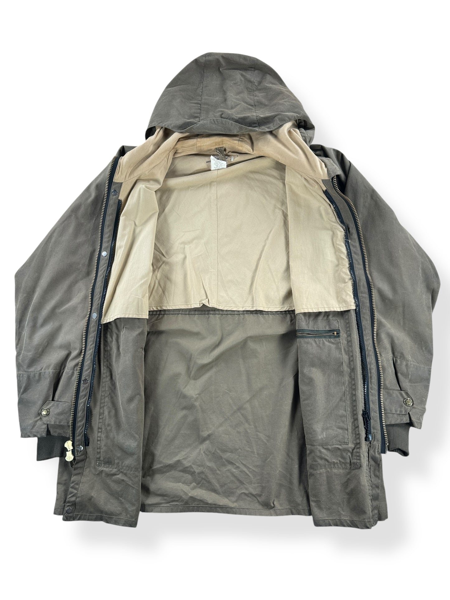 Inside of Vintage Filson All Season Rain Coat SZ L