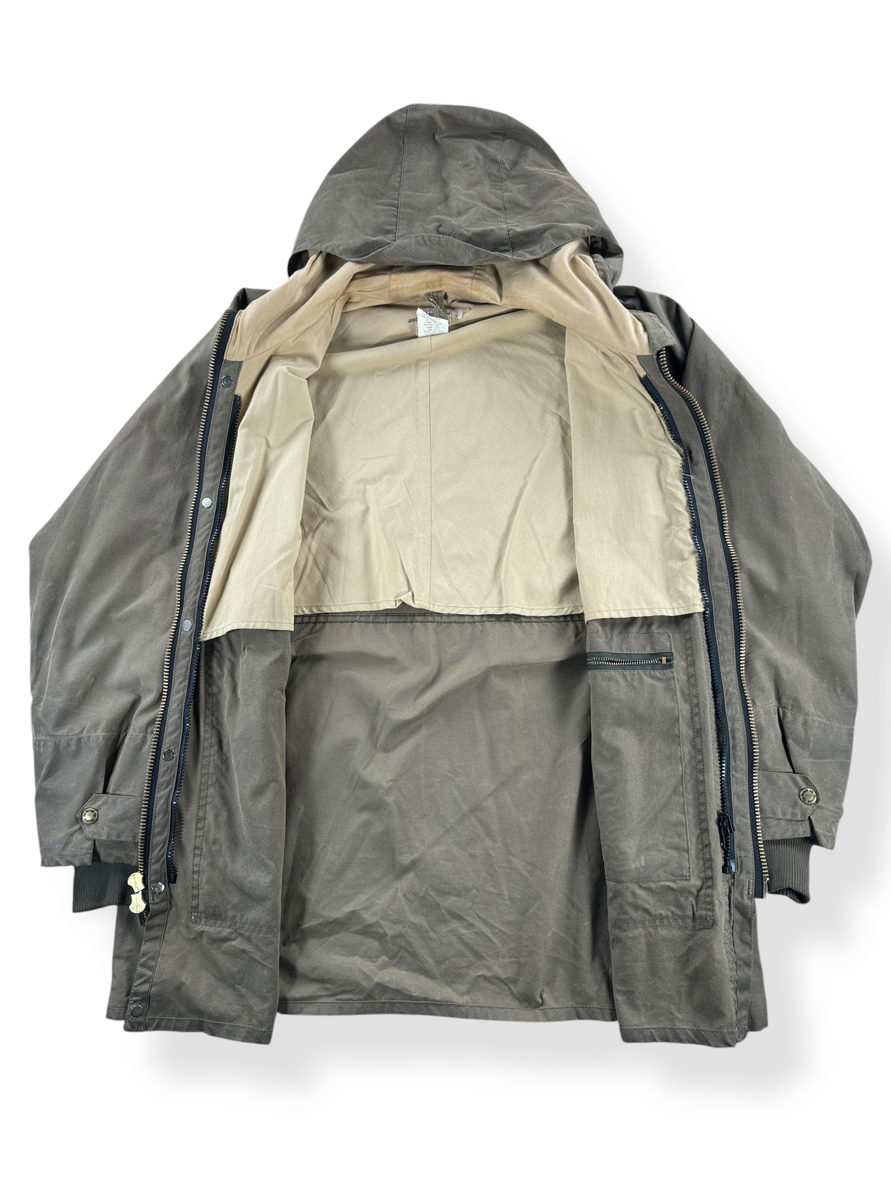 Inside of Vintage Filson All Season Rain Coat SZ L