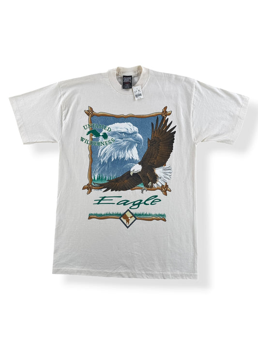 Front of Vintage Untamed Wilderness Eagle Tee SZ M