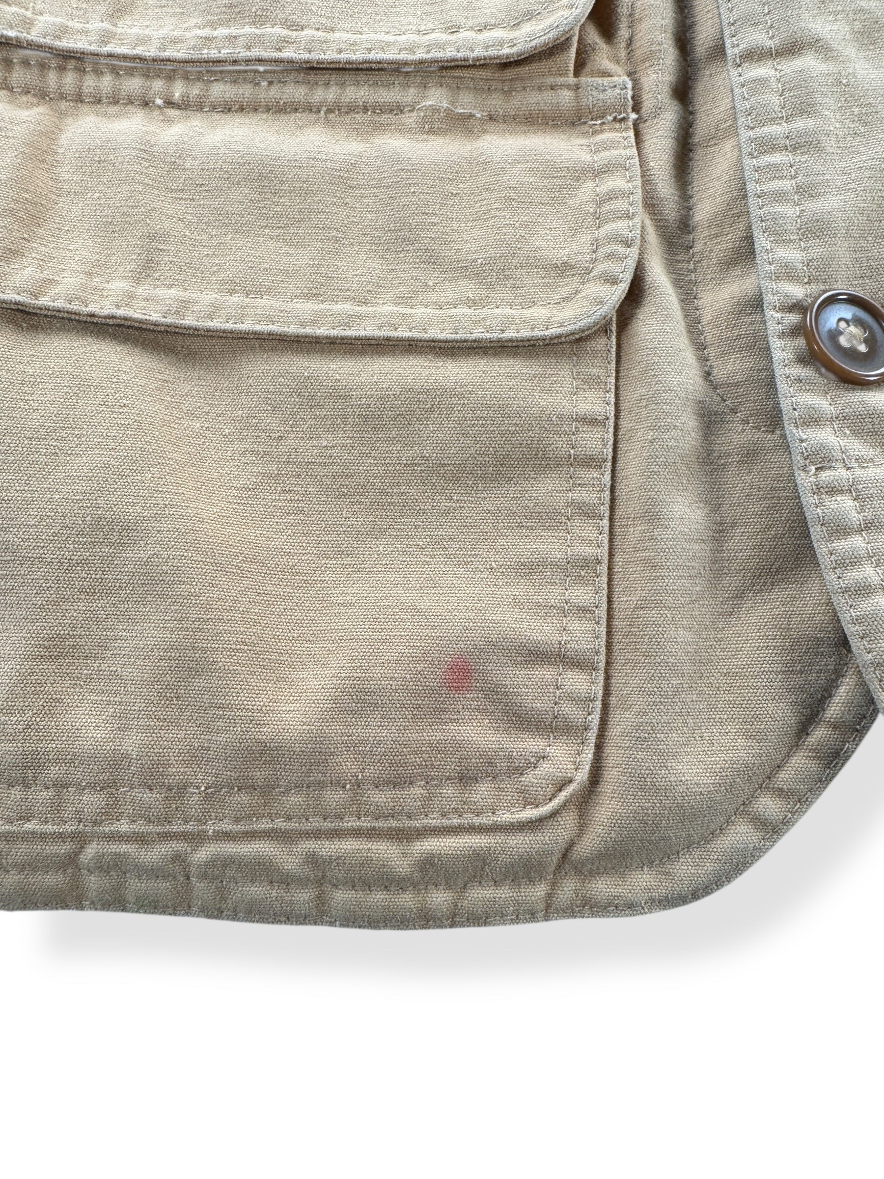 Staining on Vintage Ralph Lauren Polo Sportsman Hunting Vest SZ L