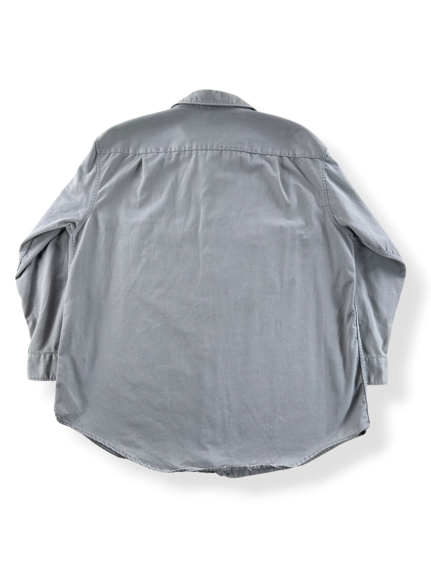 Back of Vintage Grey Big Mac Work Shirt SZ XL