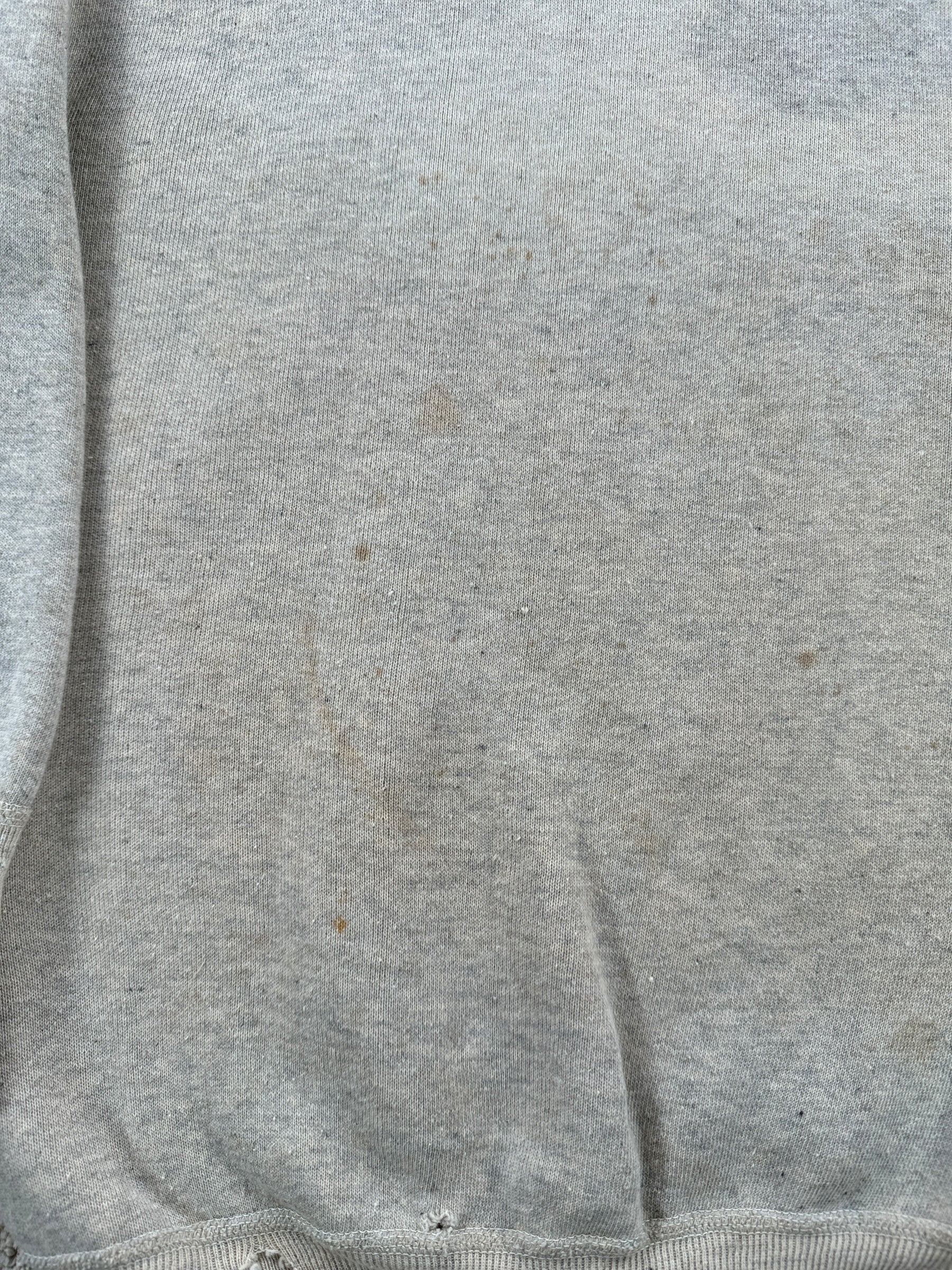 Stain on Vintage Distressed Hanes Wind Shield Single V Sweatshirt SZ S