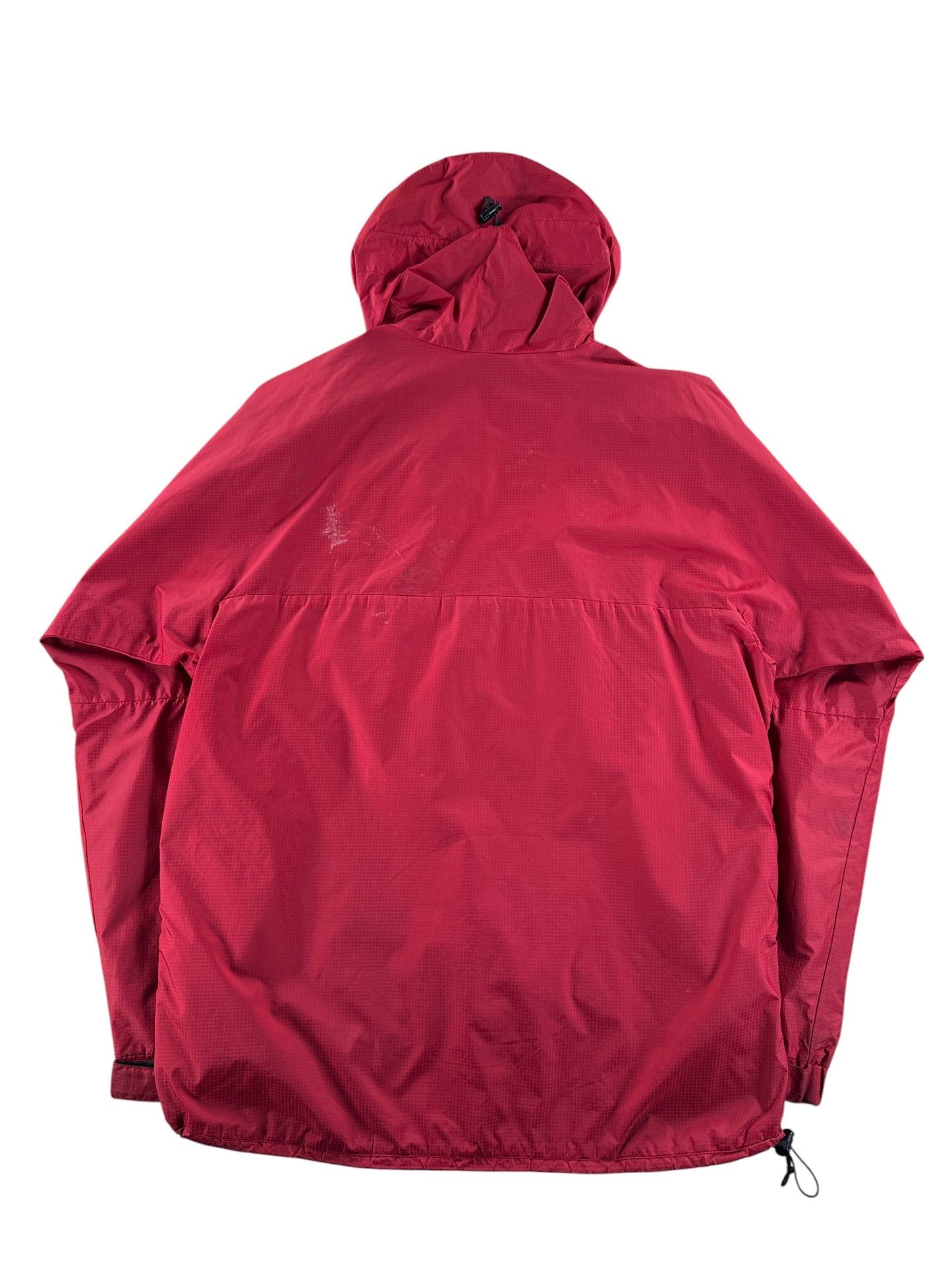 Back of Vintage Pangea for Feathered Friends Rain Jacket SZ L