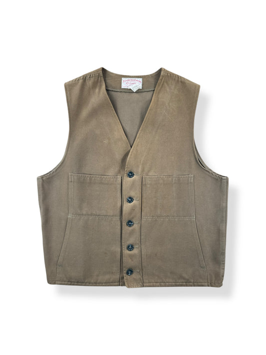 Front of Vintage Filson Moleskin Vest SZ 46