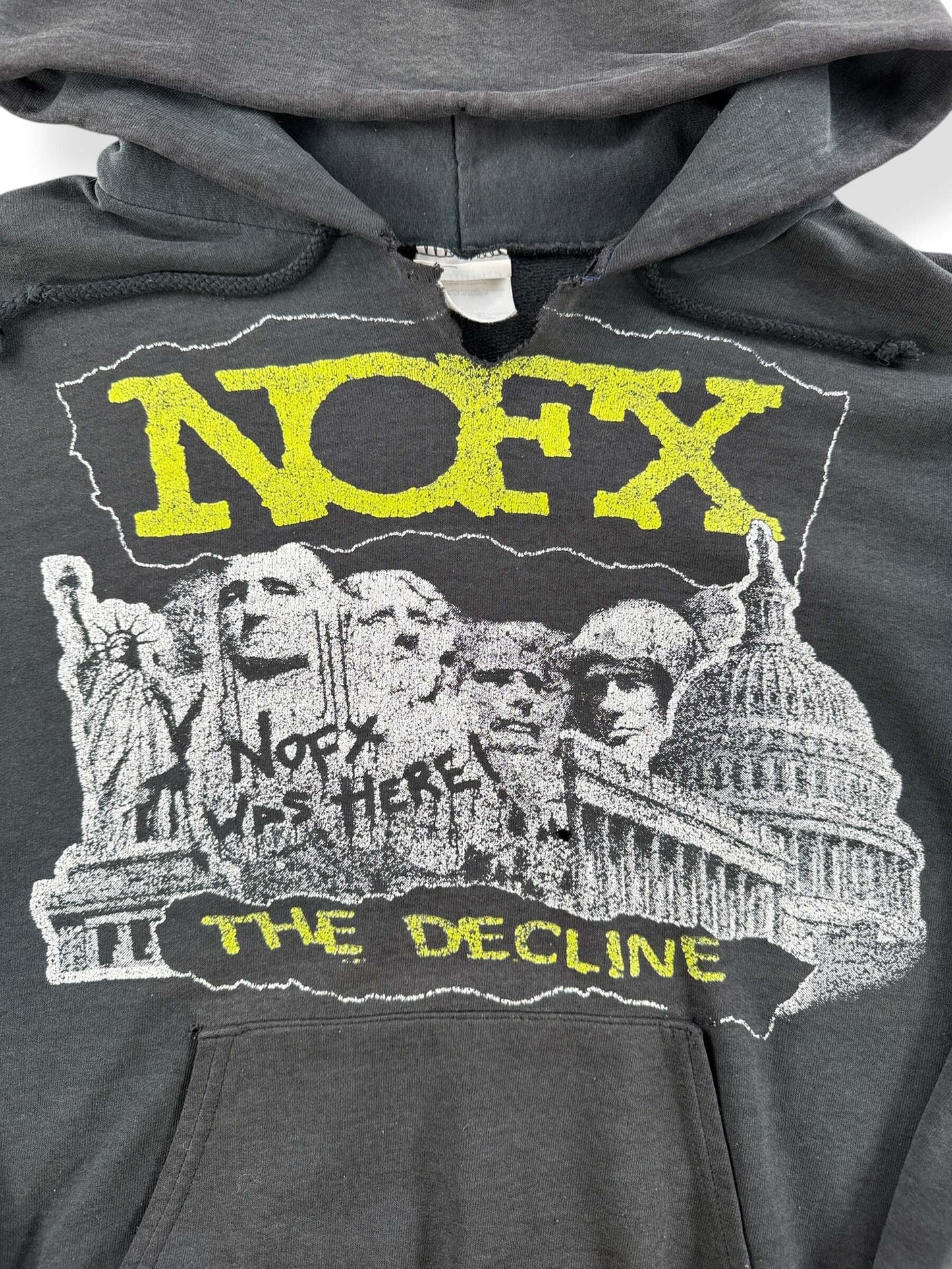 Front graphic on Vintage NOFX Hoodie SZ M