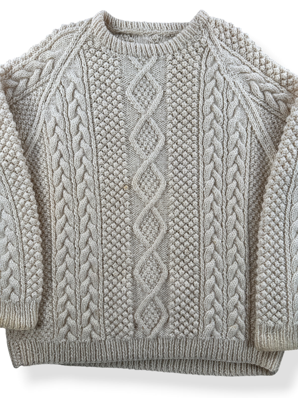 Close-up of Vintage Fisherman Sweater SZ L