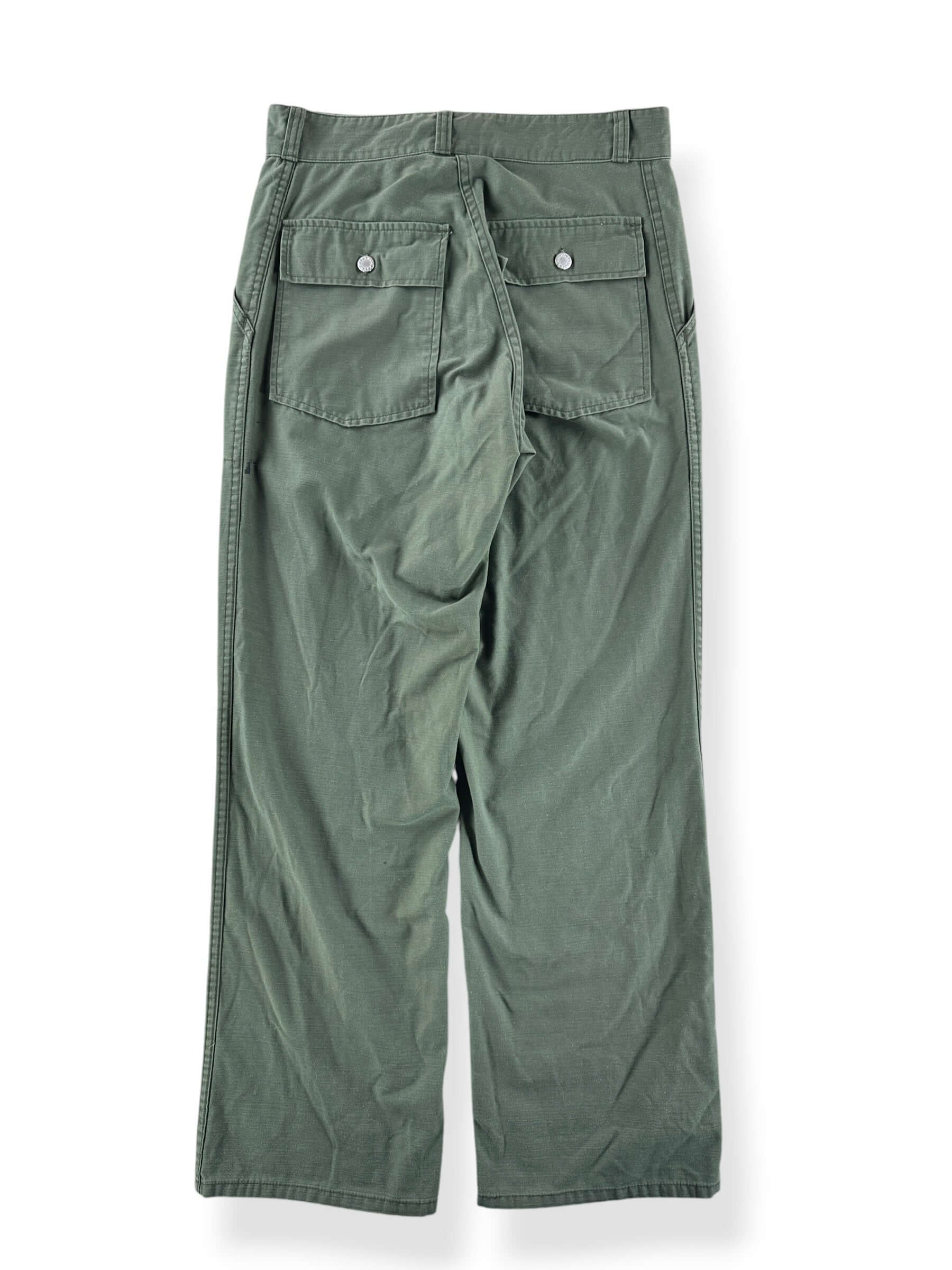 Back of Repro Patch Pocket OG107 Style Trousers W30 (Fits W32)