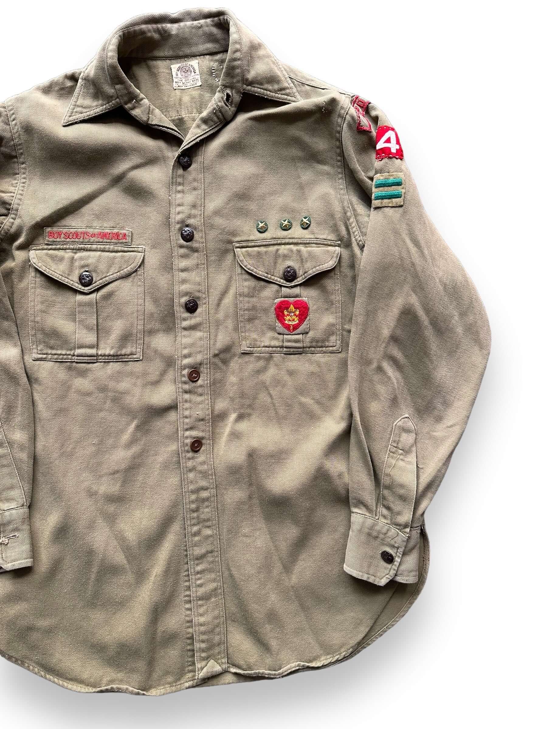 Front Left View of Vintage Spokane Boy Scout Top SZ L | Seattle Vintage Clothing