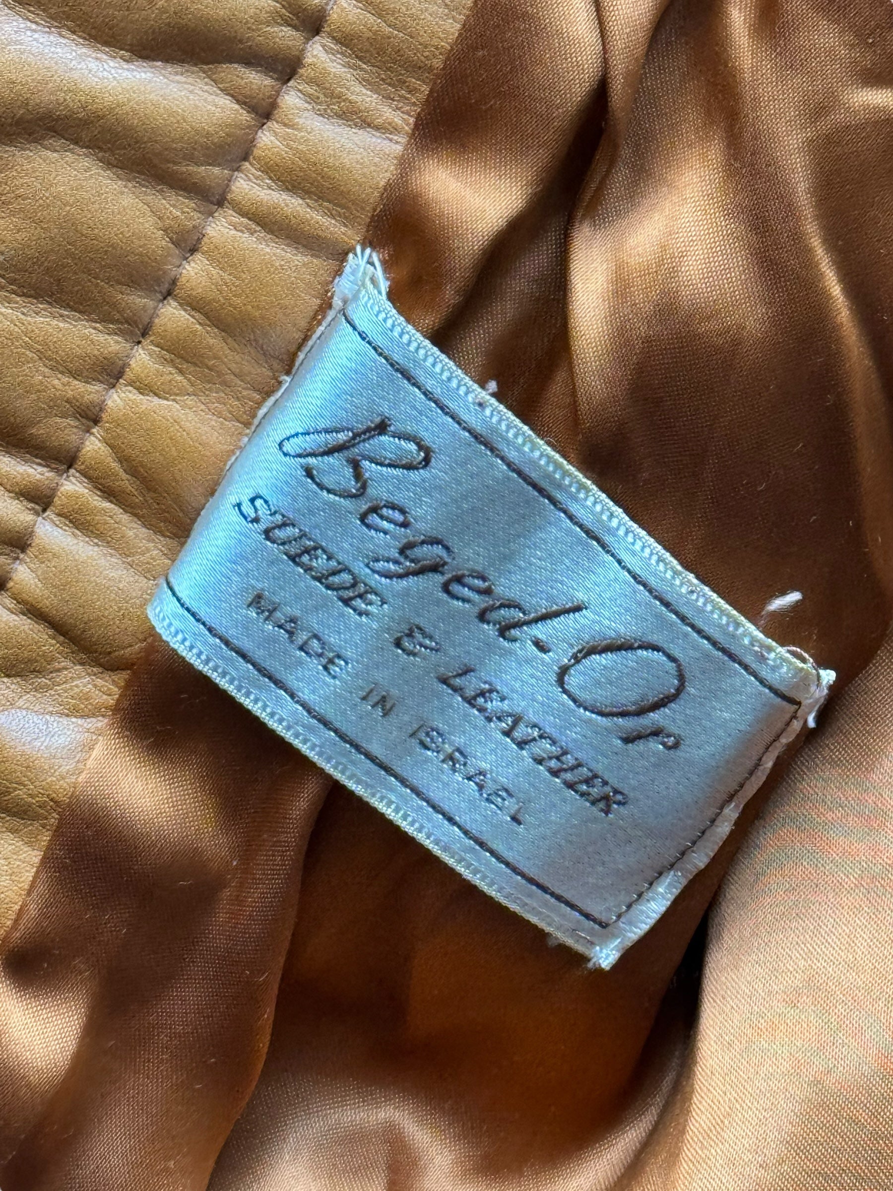 Tag view of 1980s Nordstrom Leather Jacket S