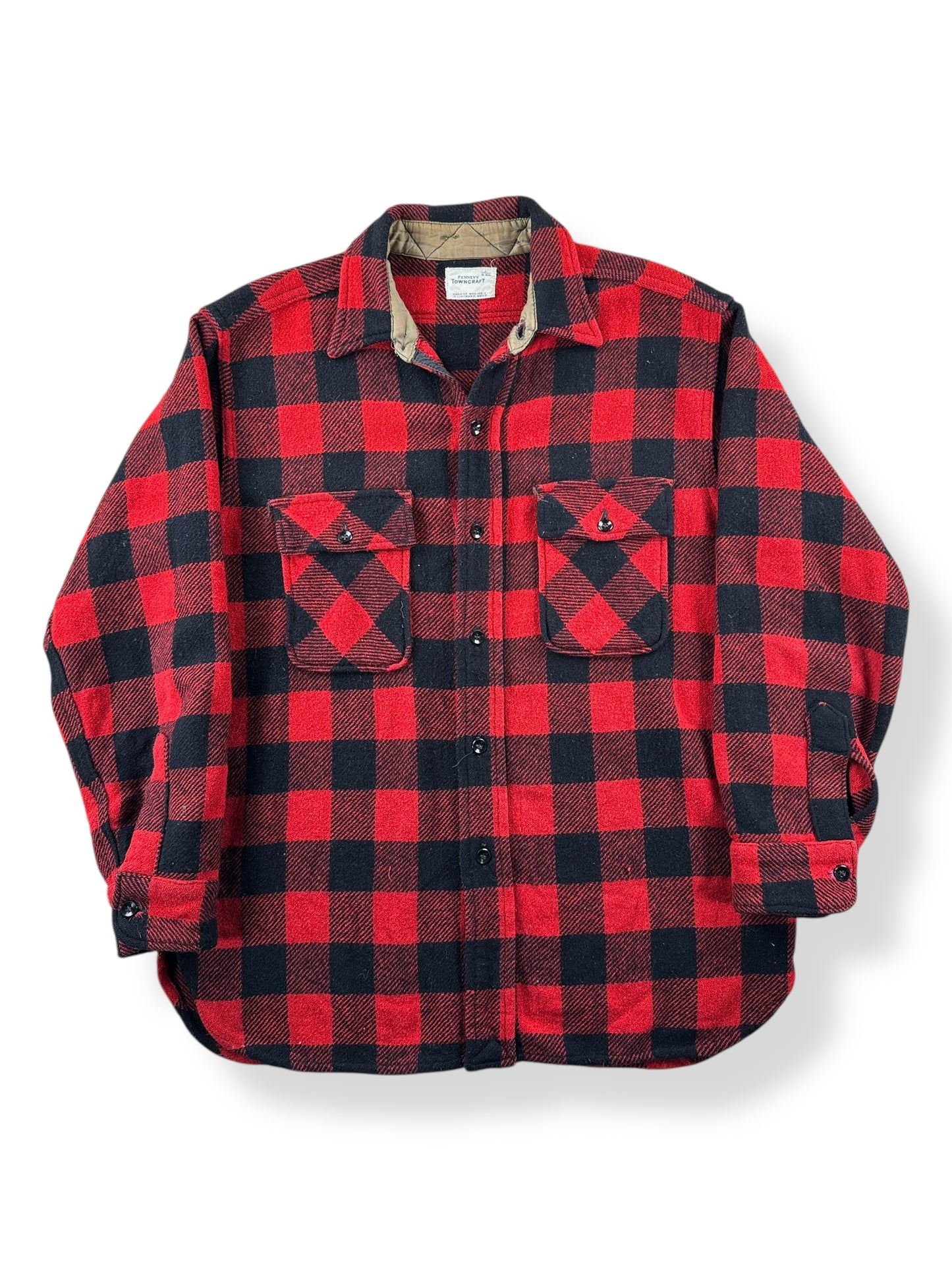 Front of Vintage 50s Towncraft Wool Flannel SZ L