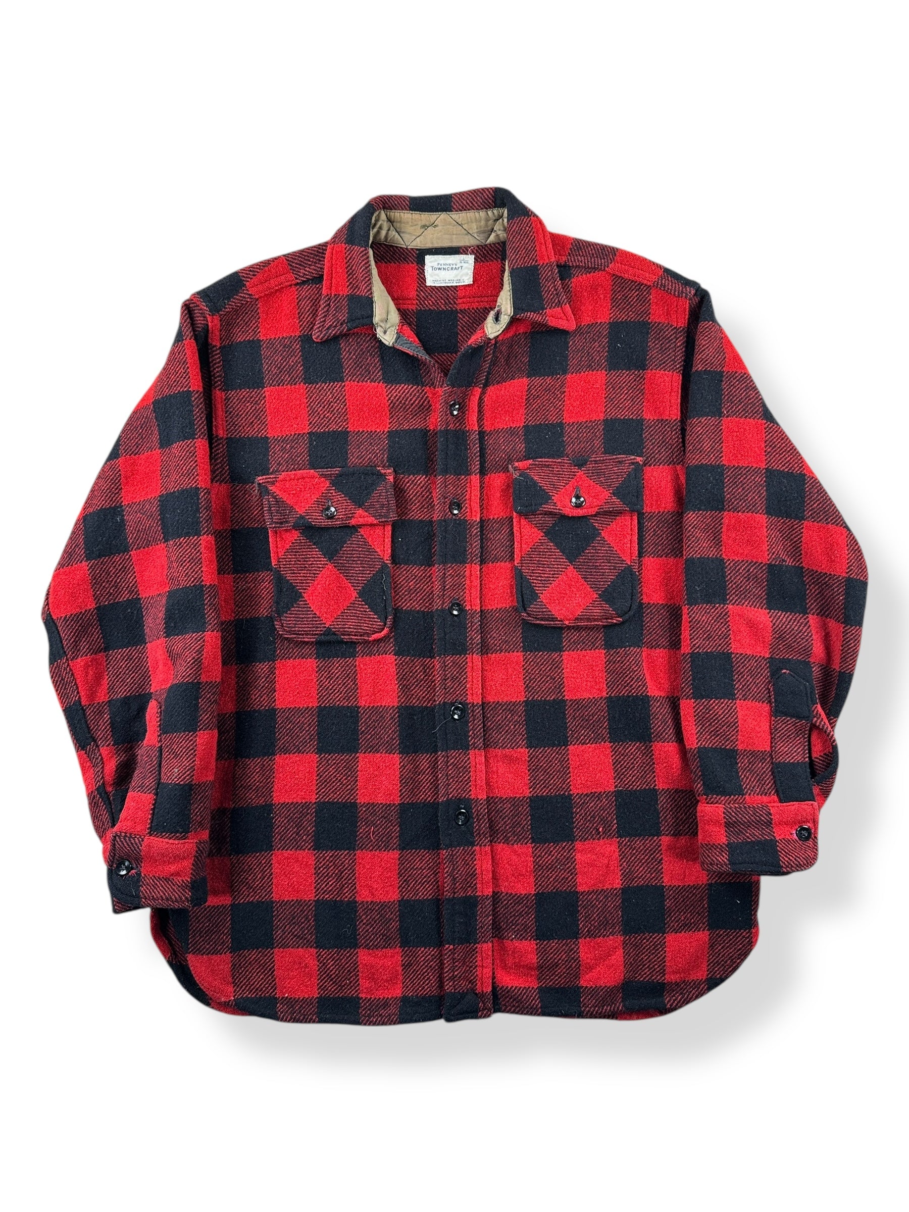 Front of Vintage 50s Towncraft Wool Flannel SZ L