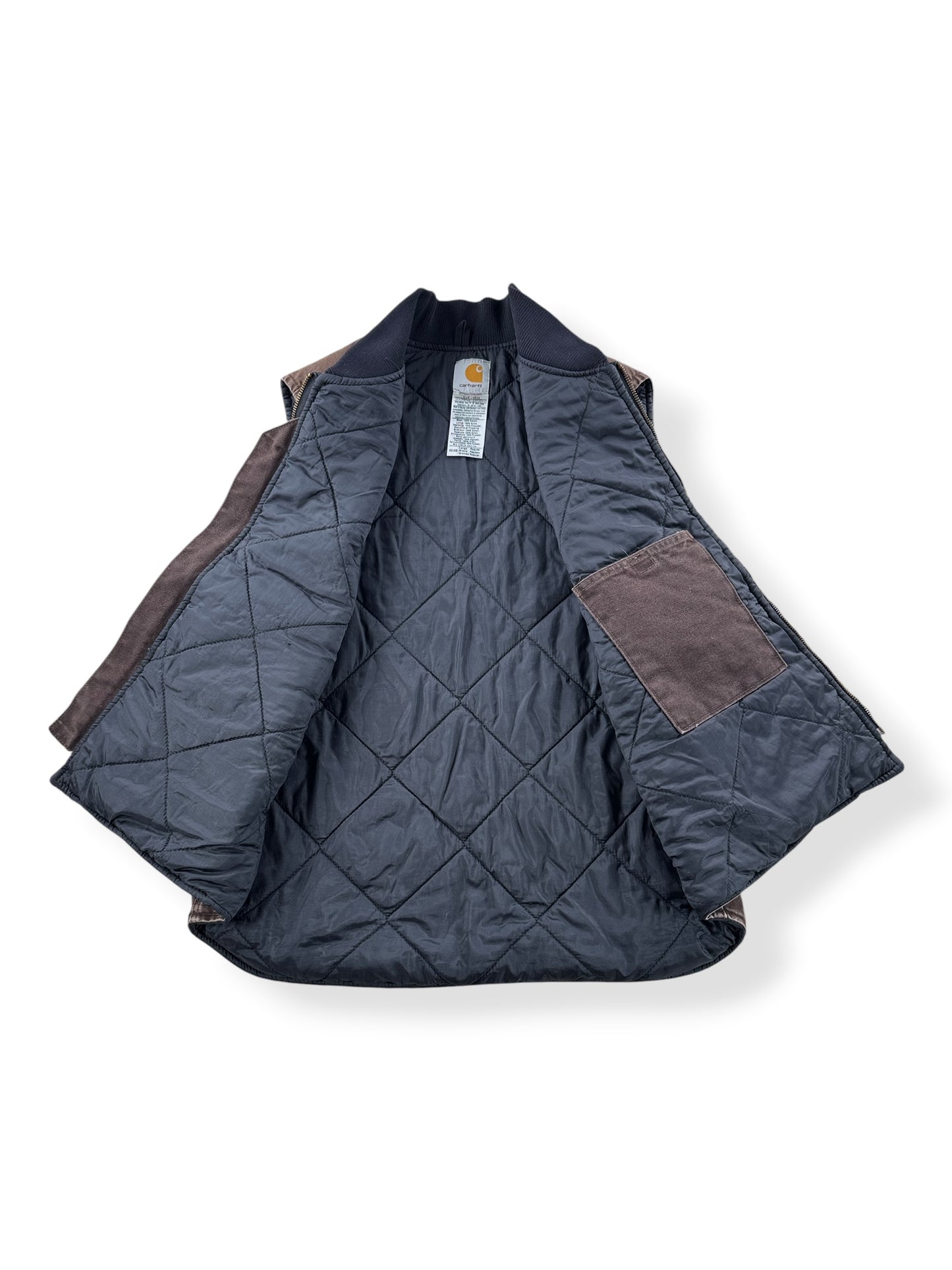 Inside of Carhartt Brown Vest SZ L