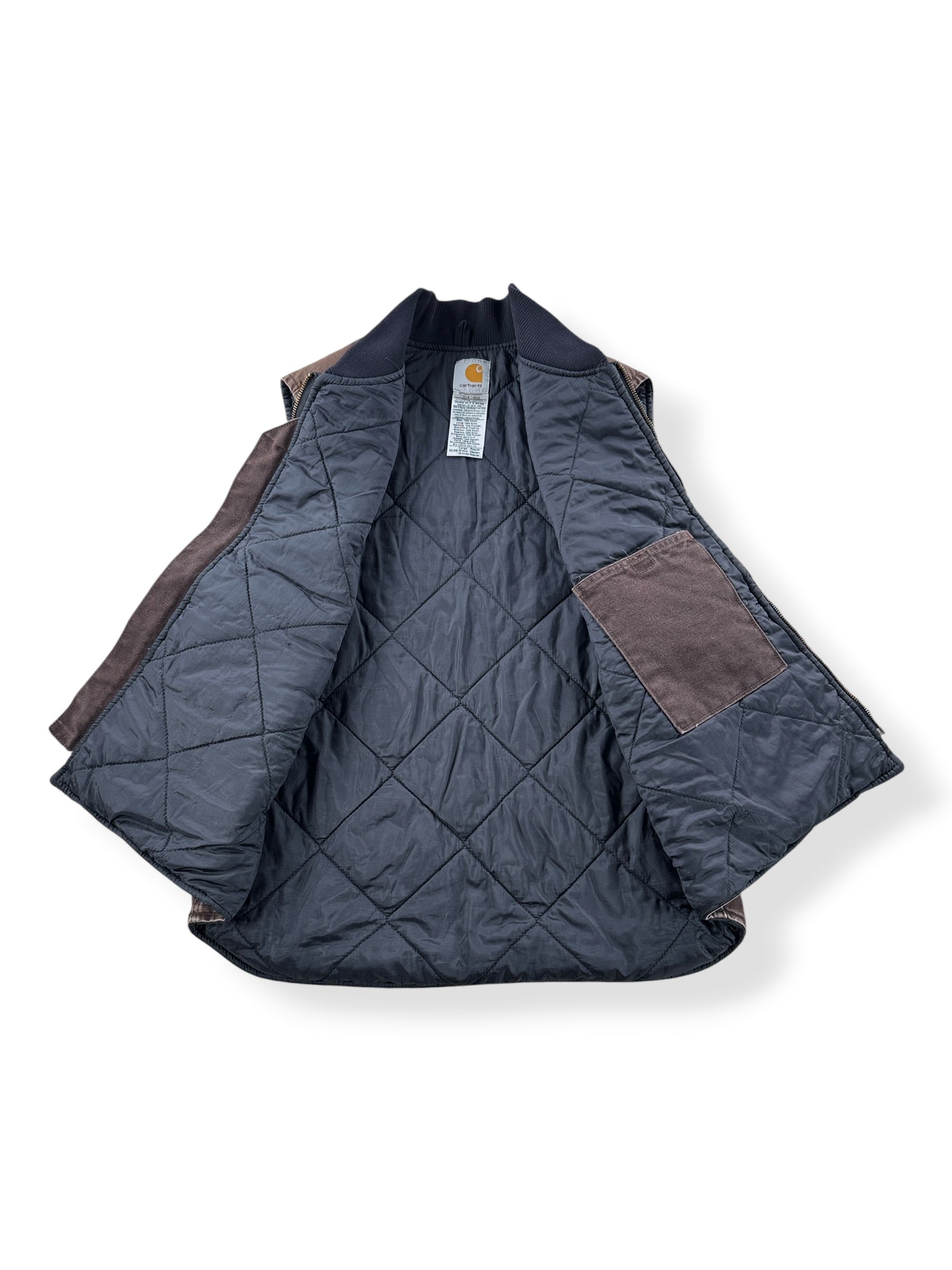 Inside of Carhartt Brown Vest SZ L