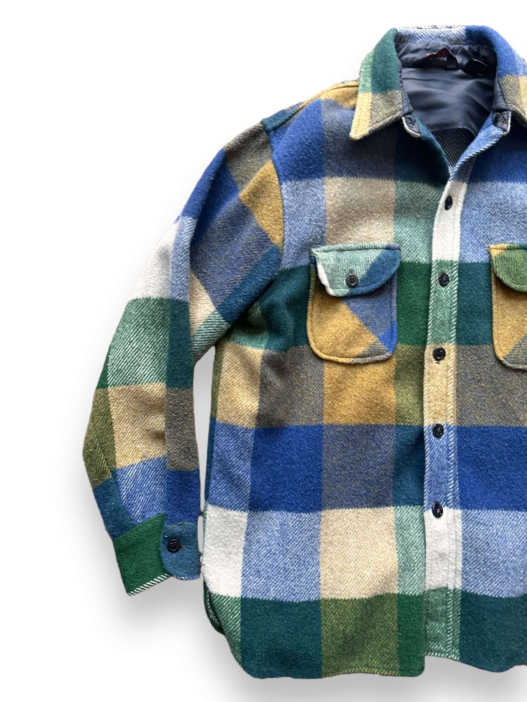 front right of Vintage Penneys Towncraft CPO Flannel SZ M