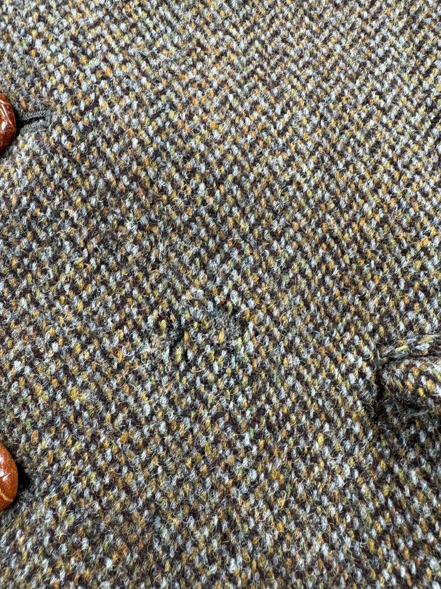 Wear on Vintage Harris Tweed Sport Coat SZ M