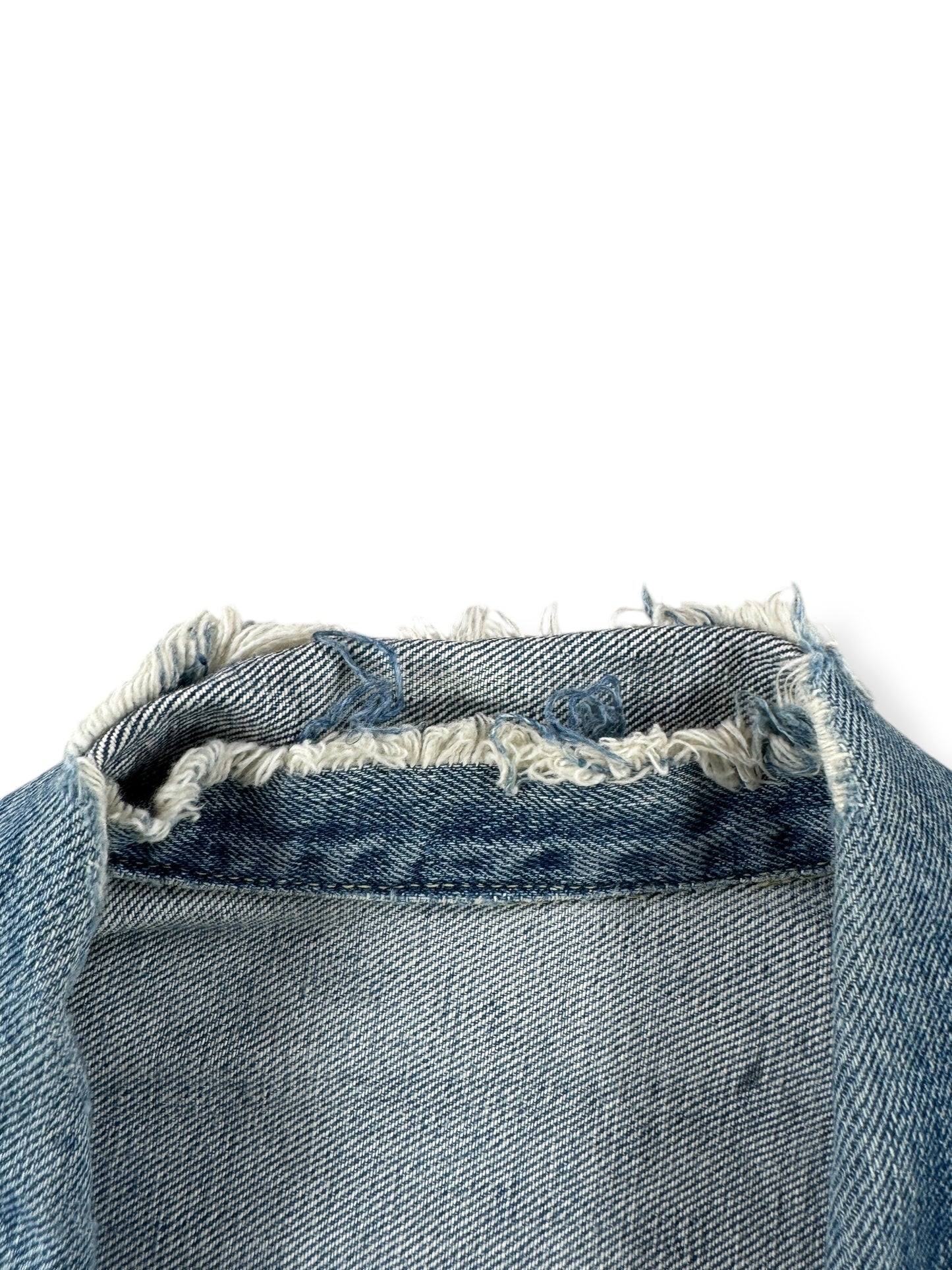 Collar on Vintage Selvedge Penney's Foremost Jacket SZ S AS IS