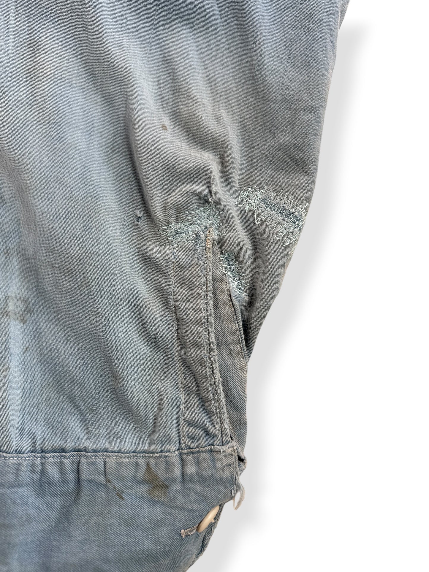 Repairs on Vintage 40s Super Pioneer Work Shirt SZ XL