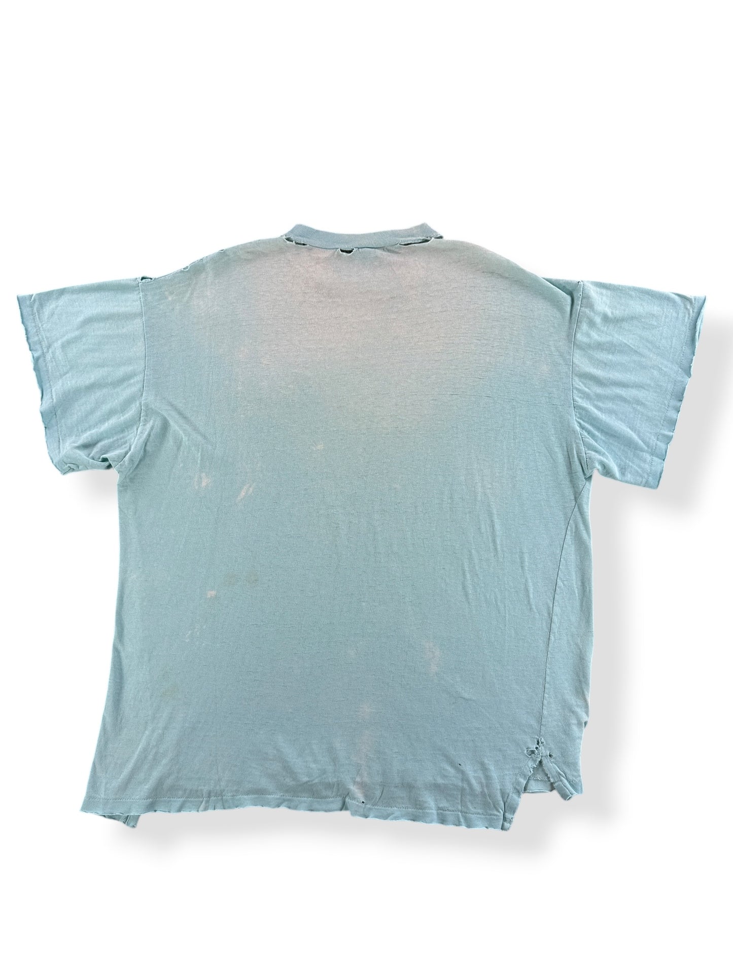 Back of Vintage Faded and Thrashed Cat Tee SZ XXL
