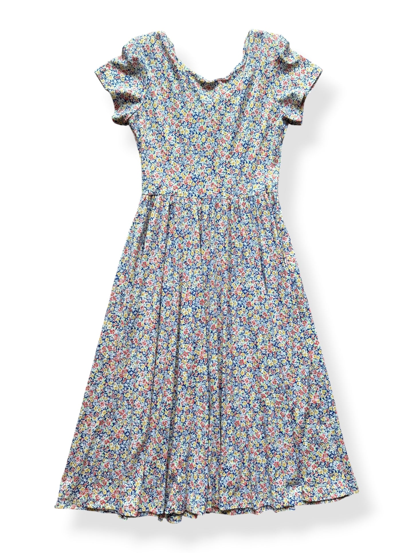 Back of Vintage 90s Floral Dress SZ 10