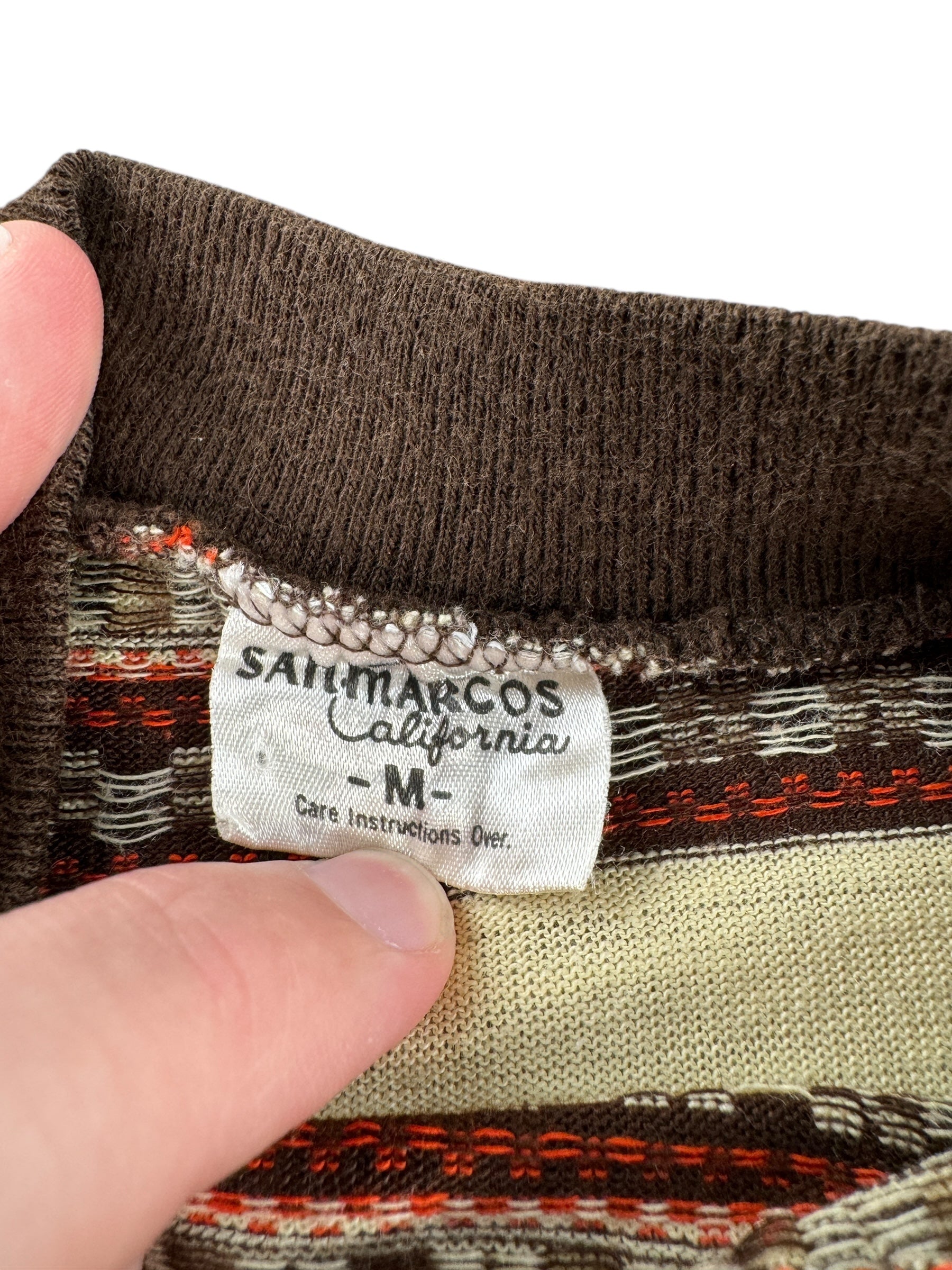 Tag on Vintage 70s striped tee SZ M