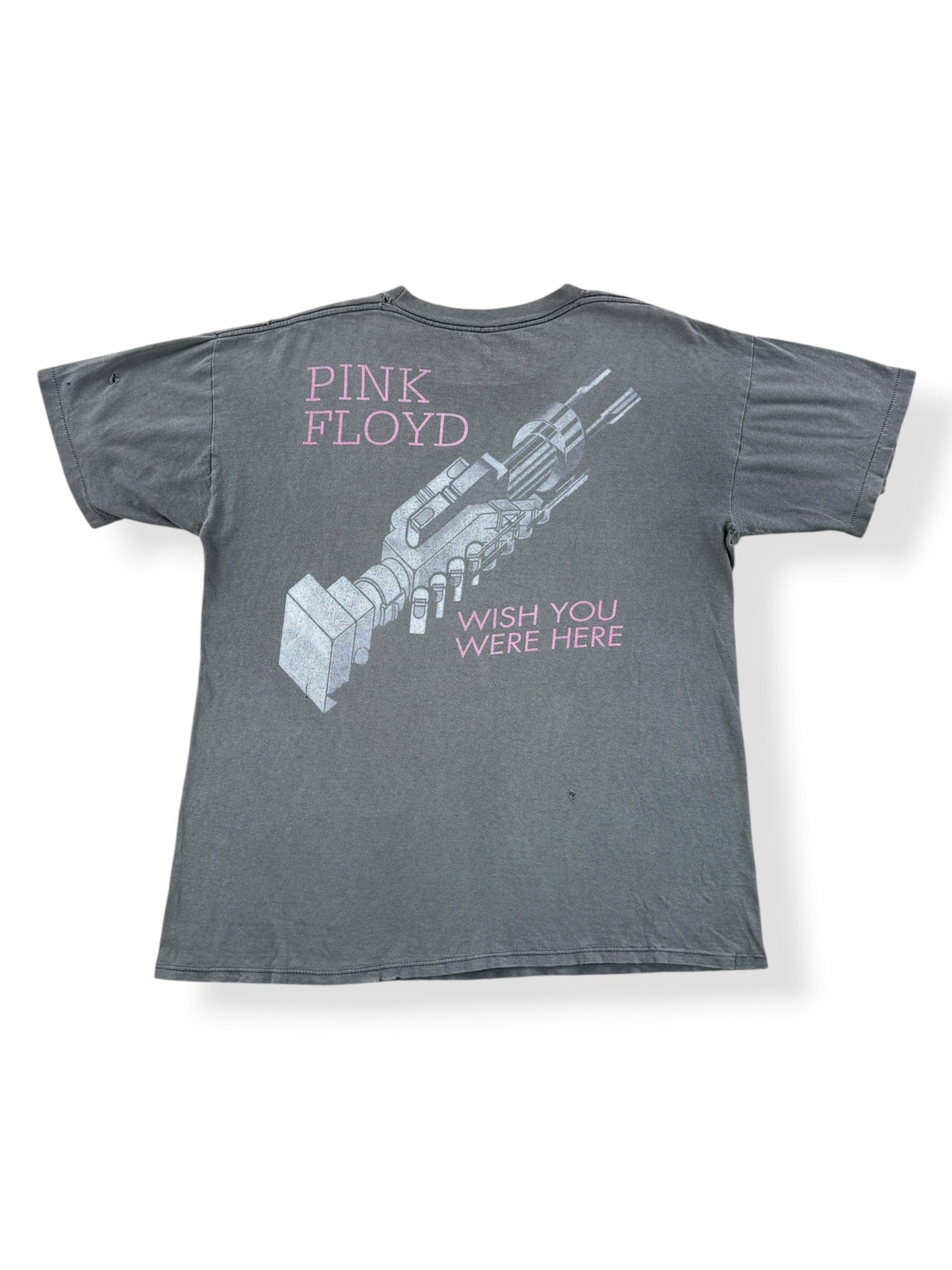 Back of Vintage 90s Pink Floyd Wish You Were Here Tee SZ XL