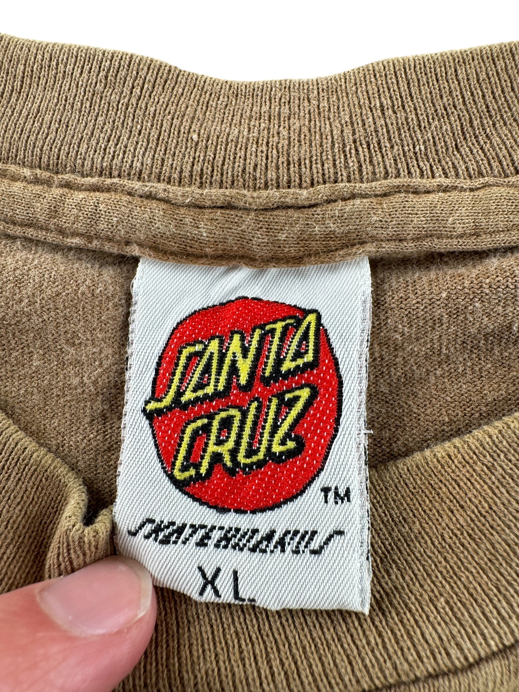 Tag on Vintage Santa Cruz Skateboards Santa Monica Airlines Tee SZ XL