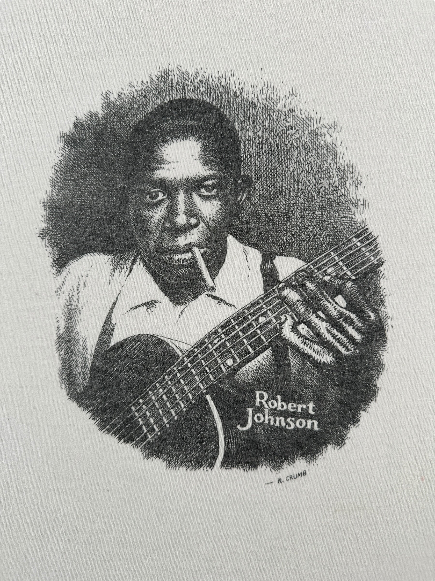 Front Graphic of Vintage R. Crumb Robert Johnson Tee SZ L