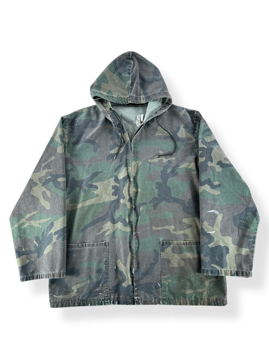Front of Vintage Woodland Camo Smock SZ M