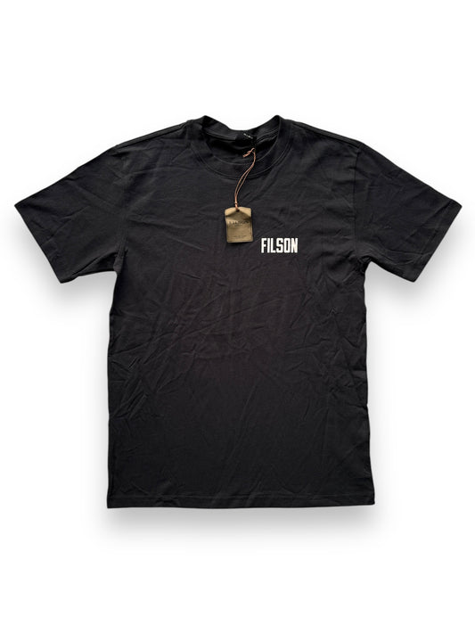 front of NWT Black Filson Eagle Tee SZ S