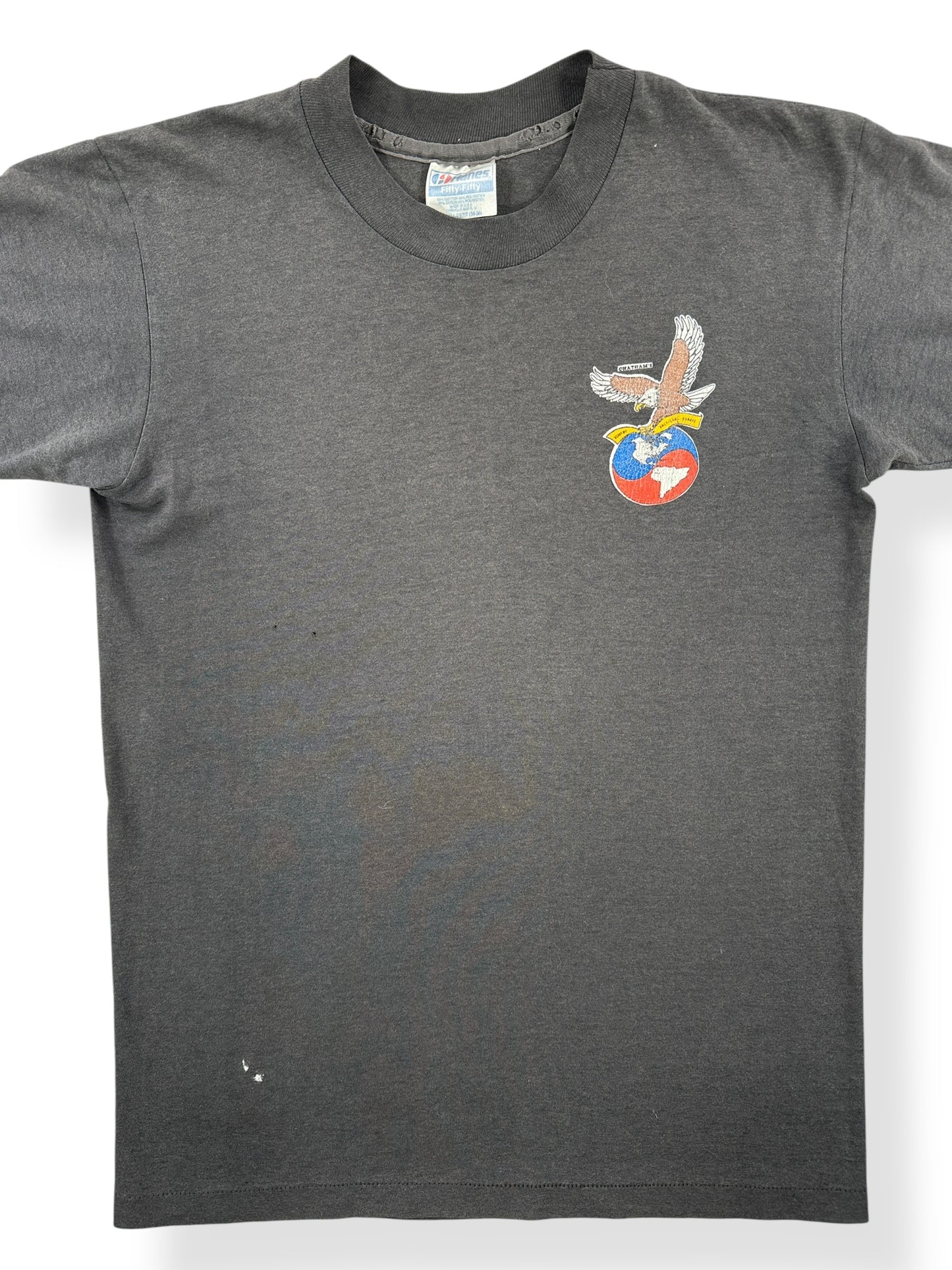 Front Close Up of Vintage Chatham's Tee SZ S